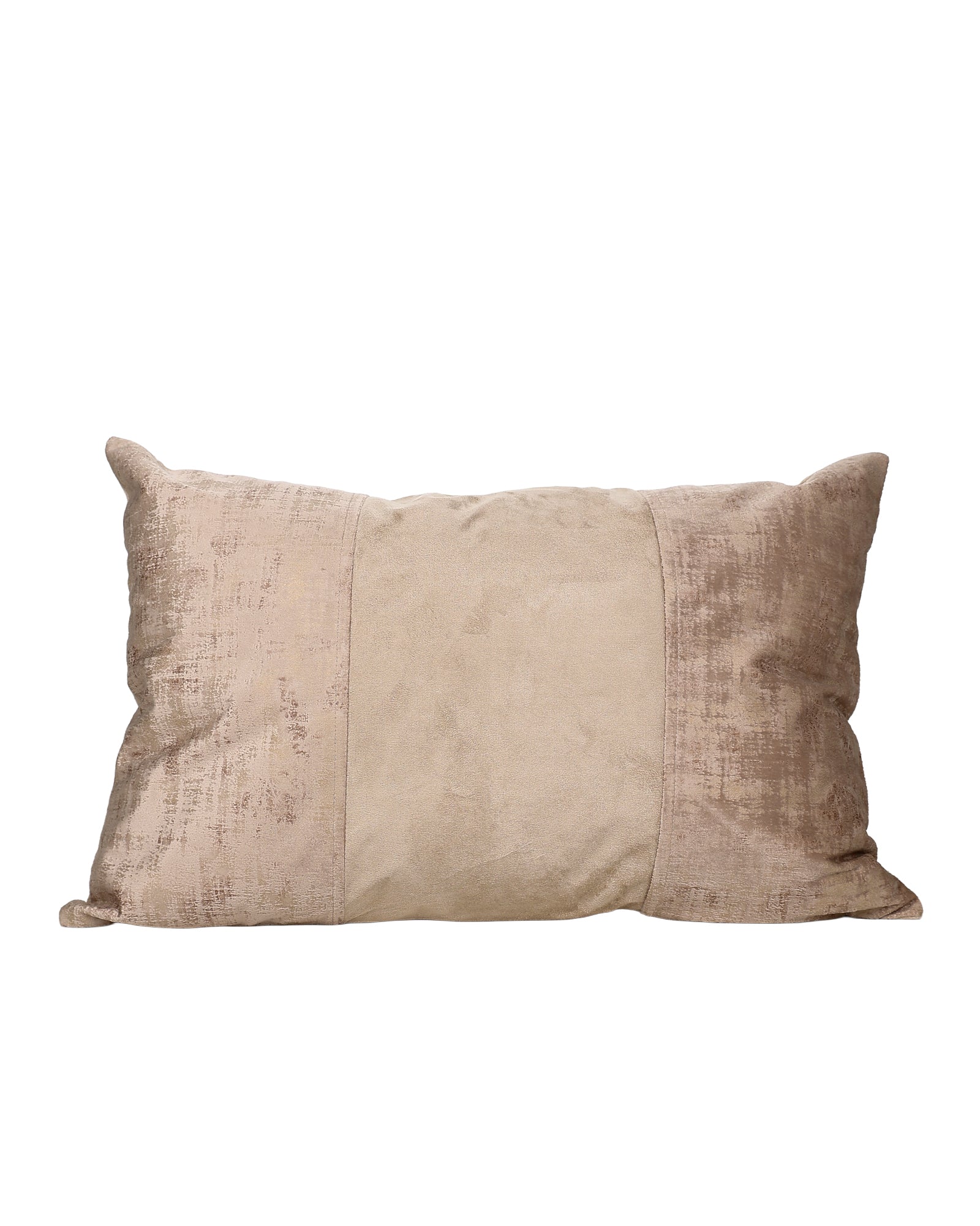 Gold & Tan Pannelled Fleck Scatter Cushion