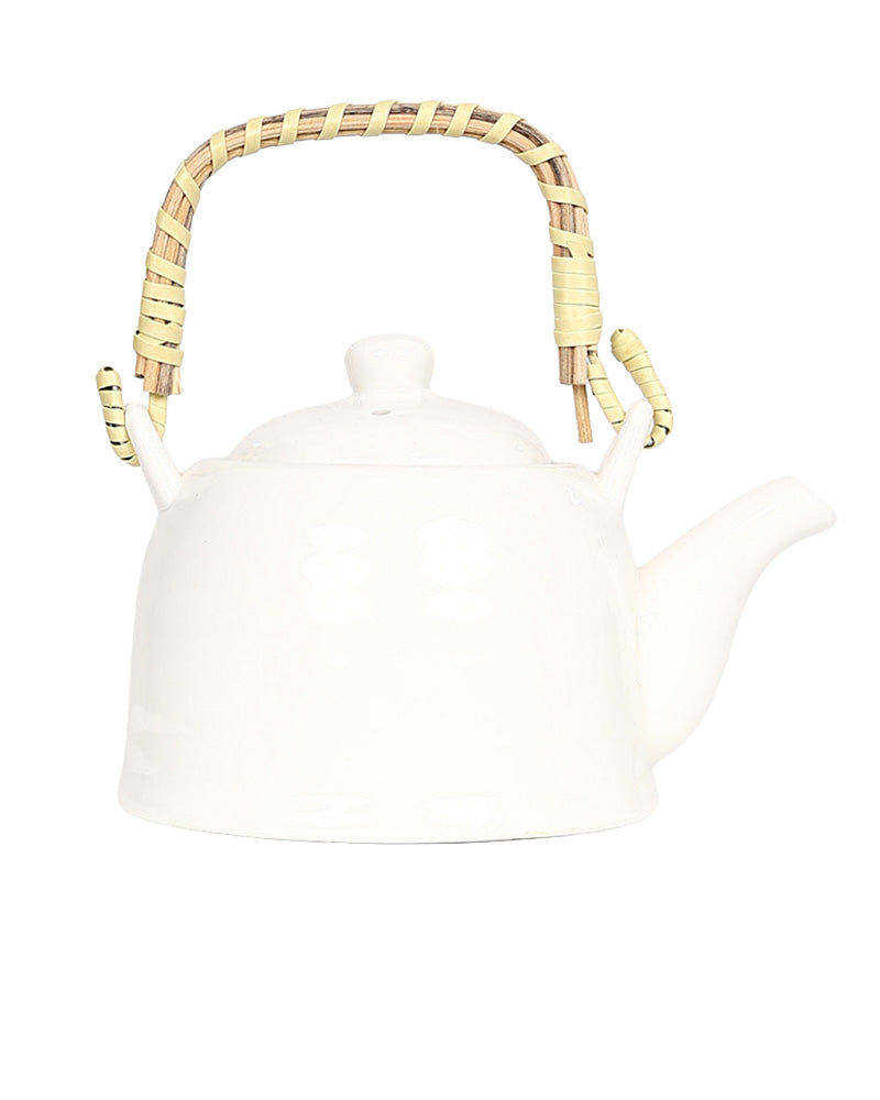 Classic White Ceramic Teapot 800ml