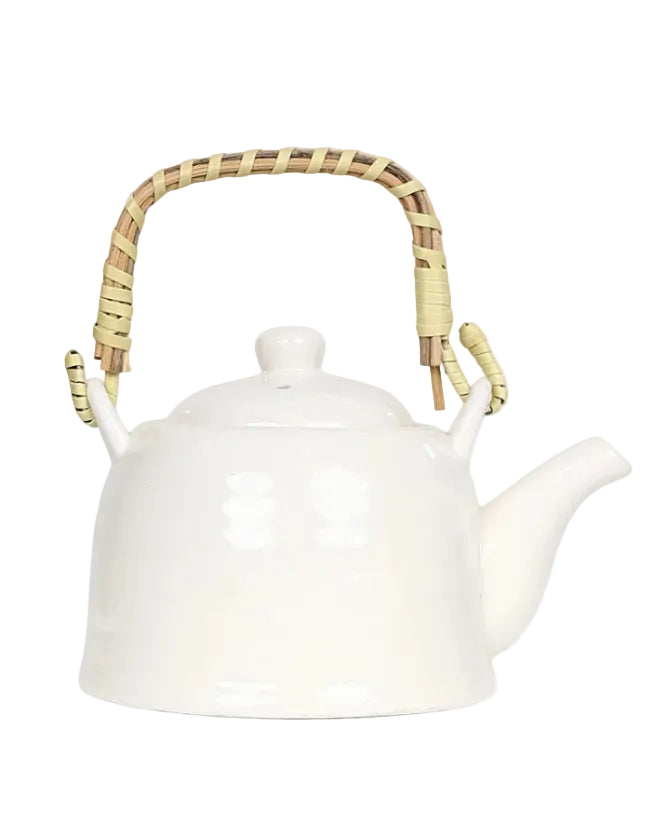 Classic White Ceramic Teapot 800ml