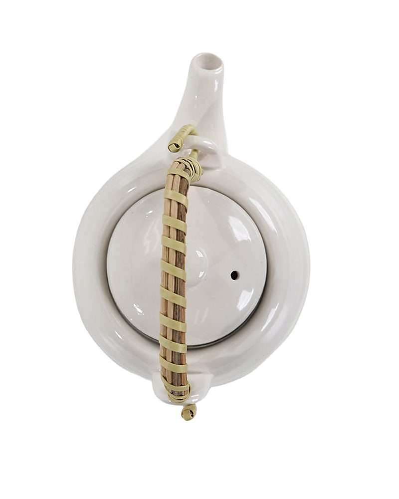 Classic White Ceramic Teapot 600ml
