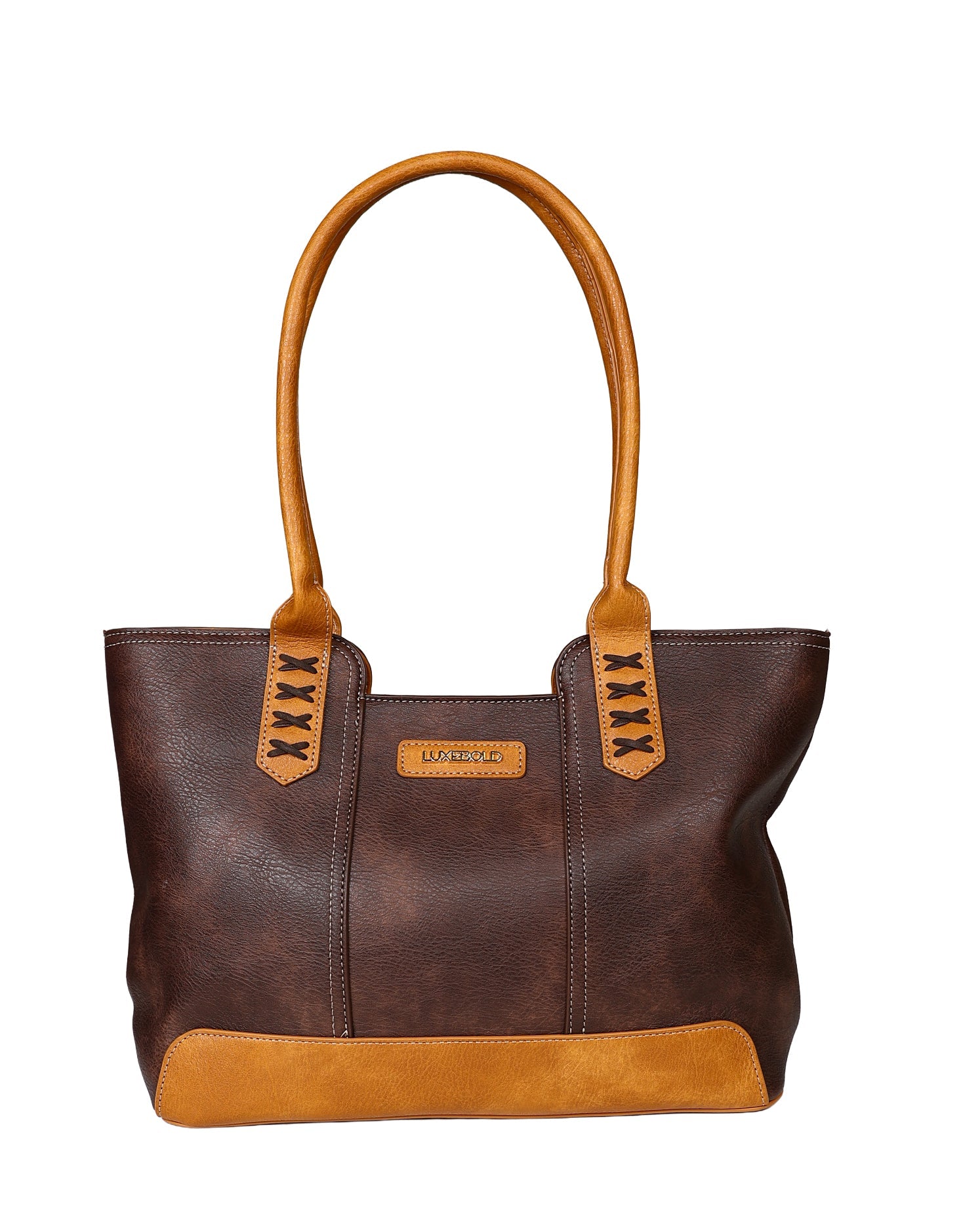 Brown & Tan Mary Shopper Handbag