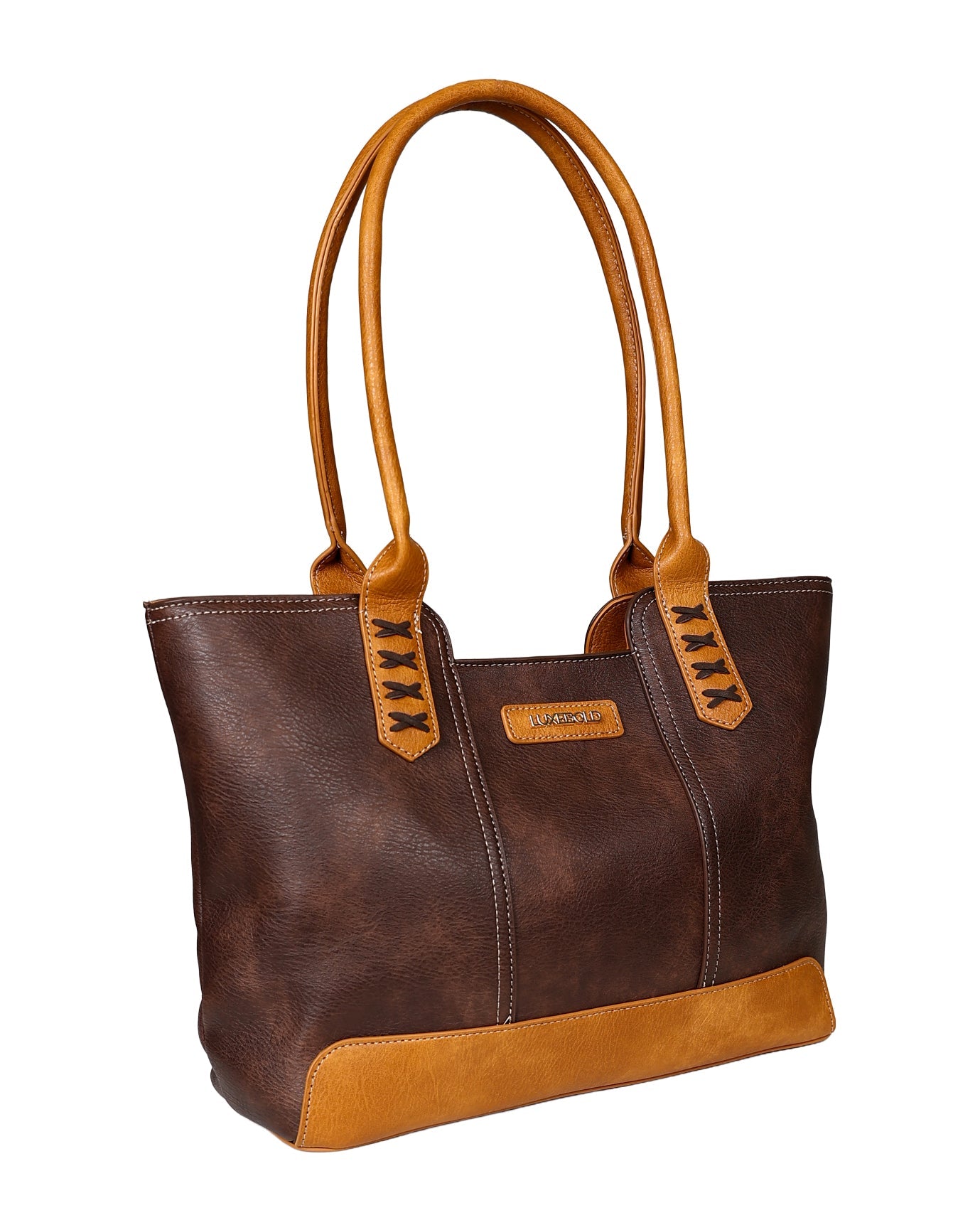 Brown & Tan Mary Shopper Handbag