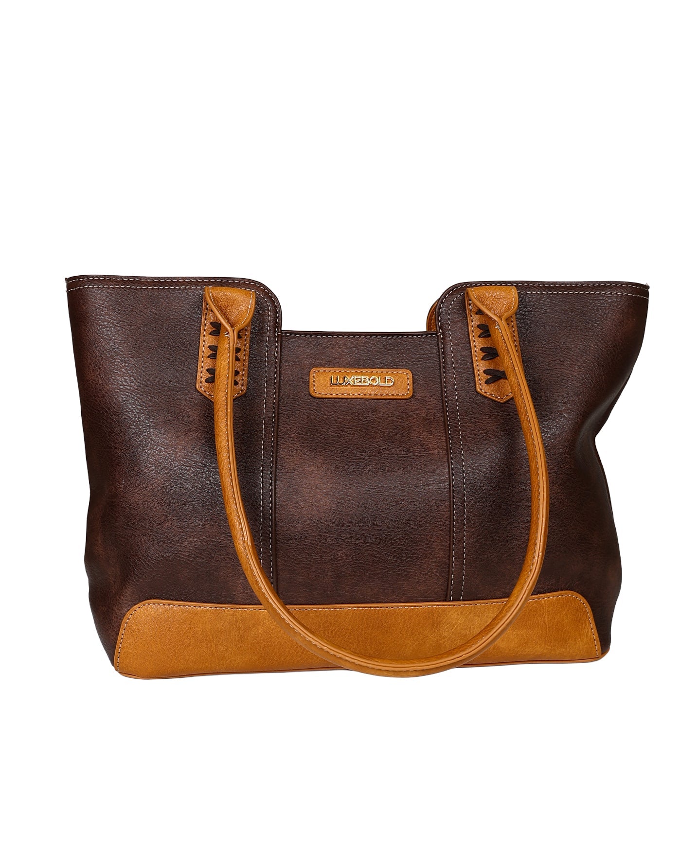 Brown & Tan Mary Shopper Handbag