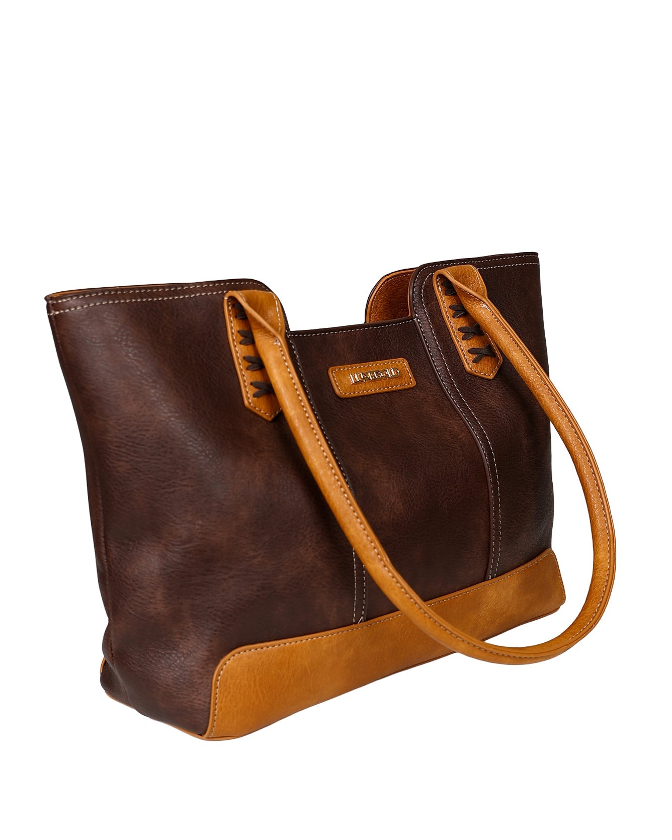 Brown & Tan Mary Shopper Handbag