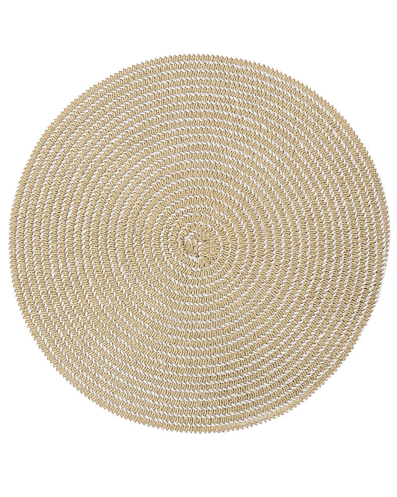 Natural Woven Spiral Placemat