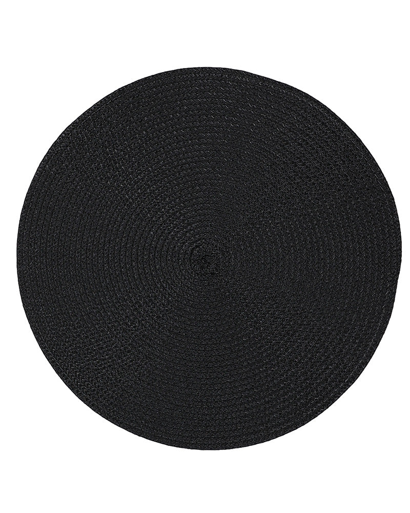 Black Classic Woven Placemat