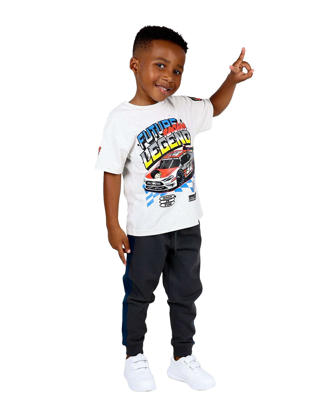 2 pack Graphic Print California Racing Track Pants