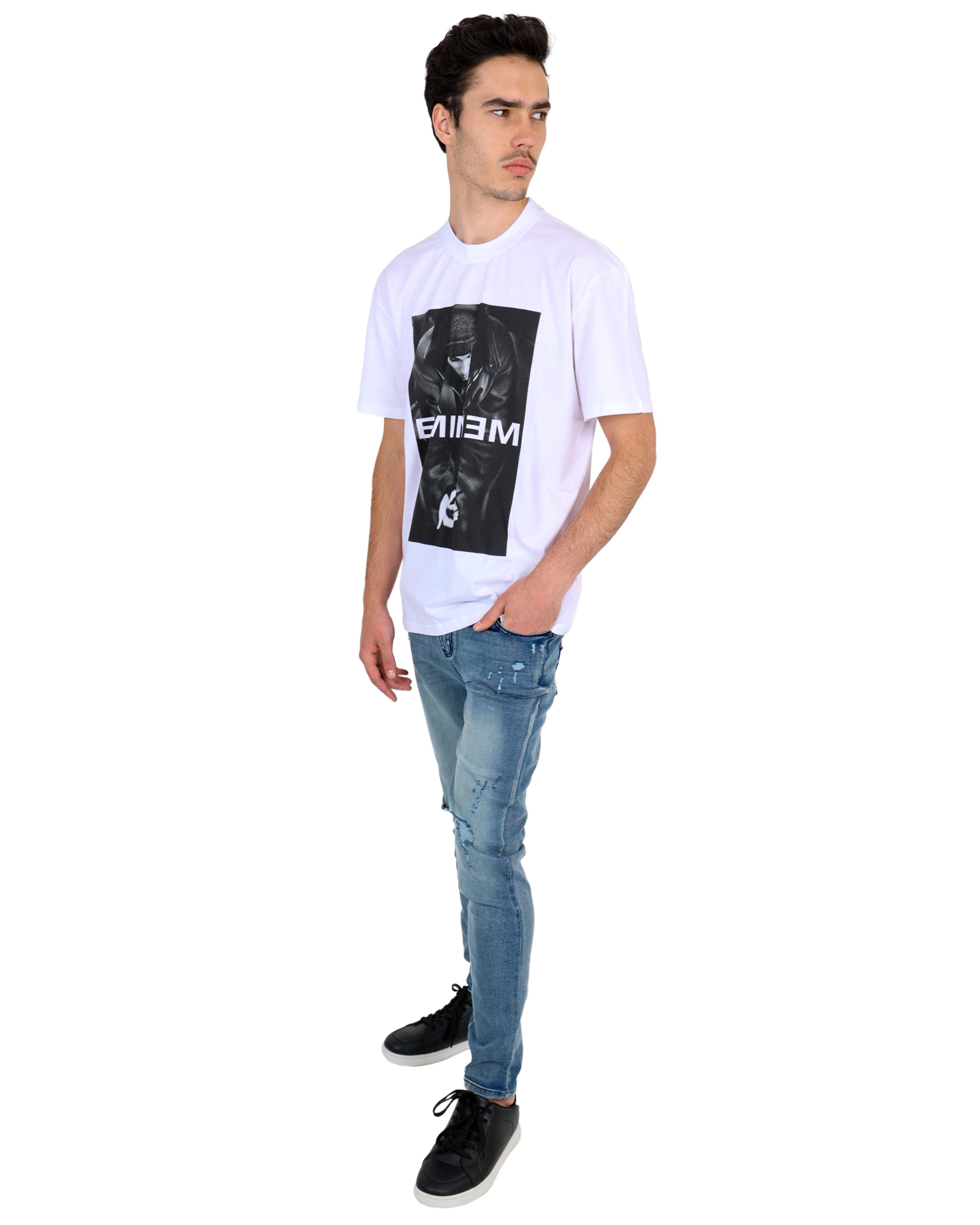 Light Indigo Rip & Repair Skinny Jeans