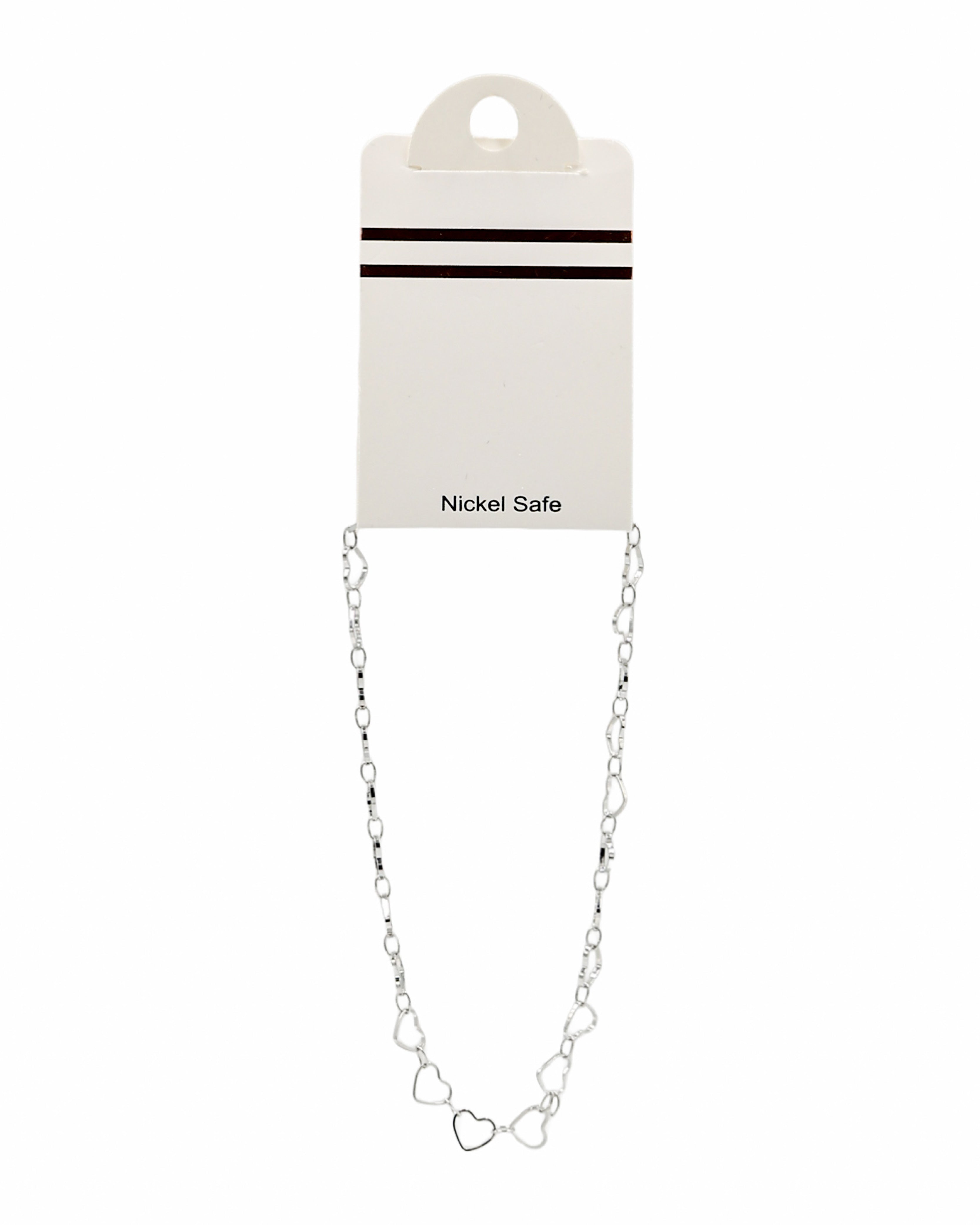 Silver Heart Anklet