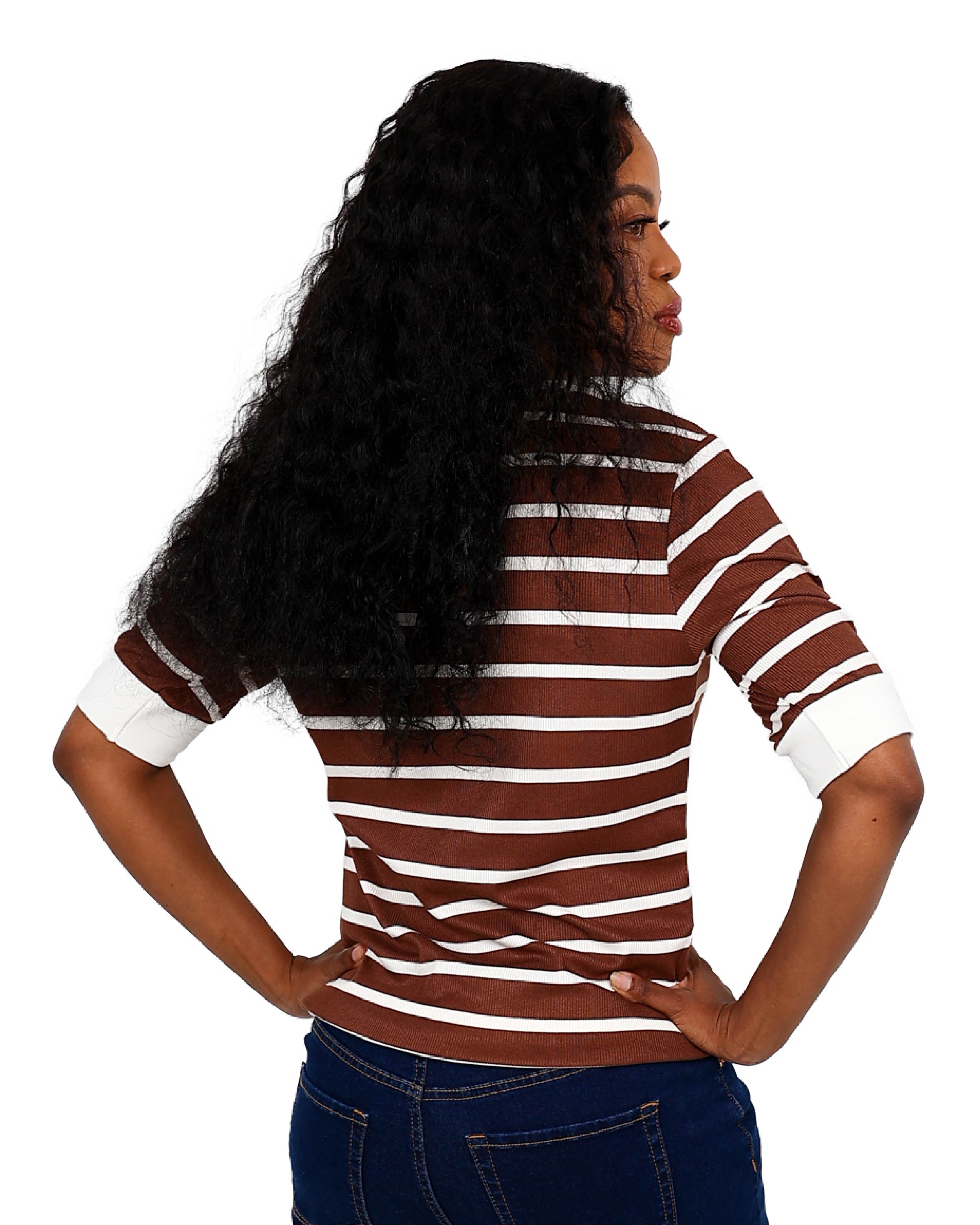 K SS STRIPED TEE