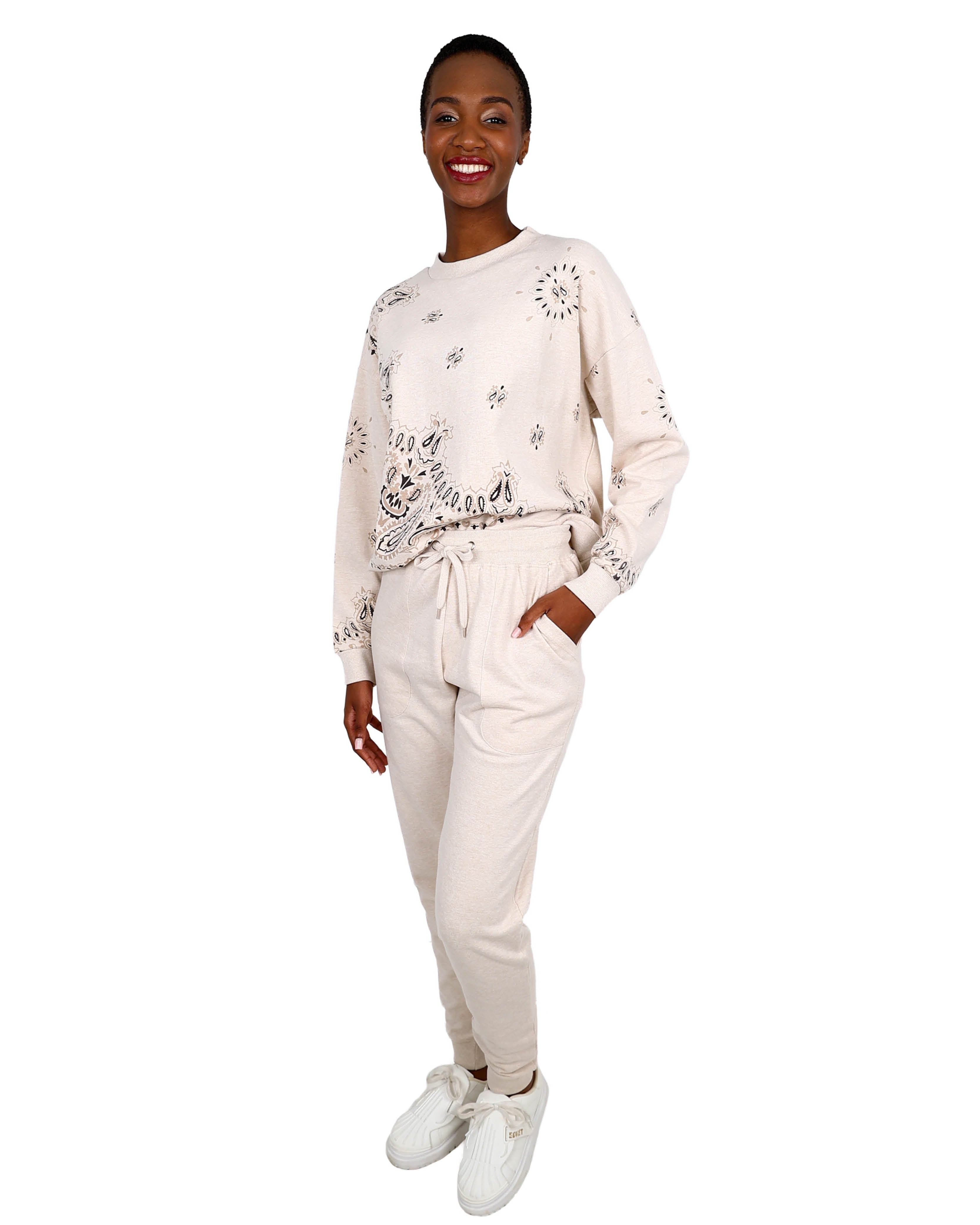 K PRINTED SWEATER