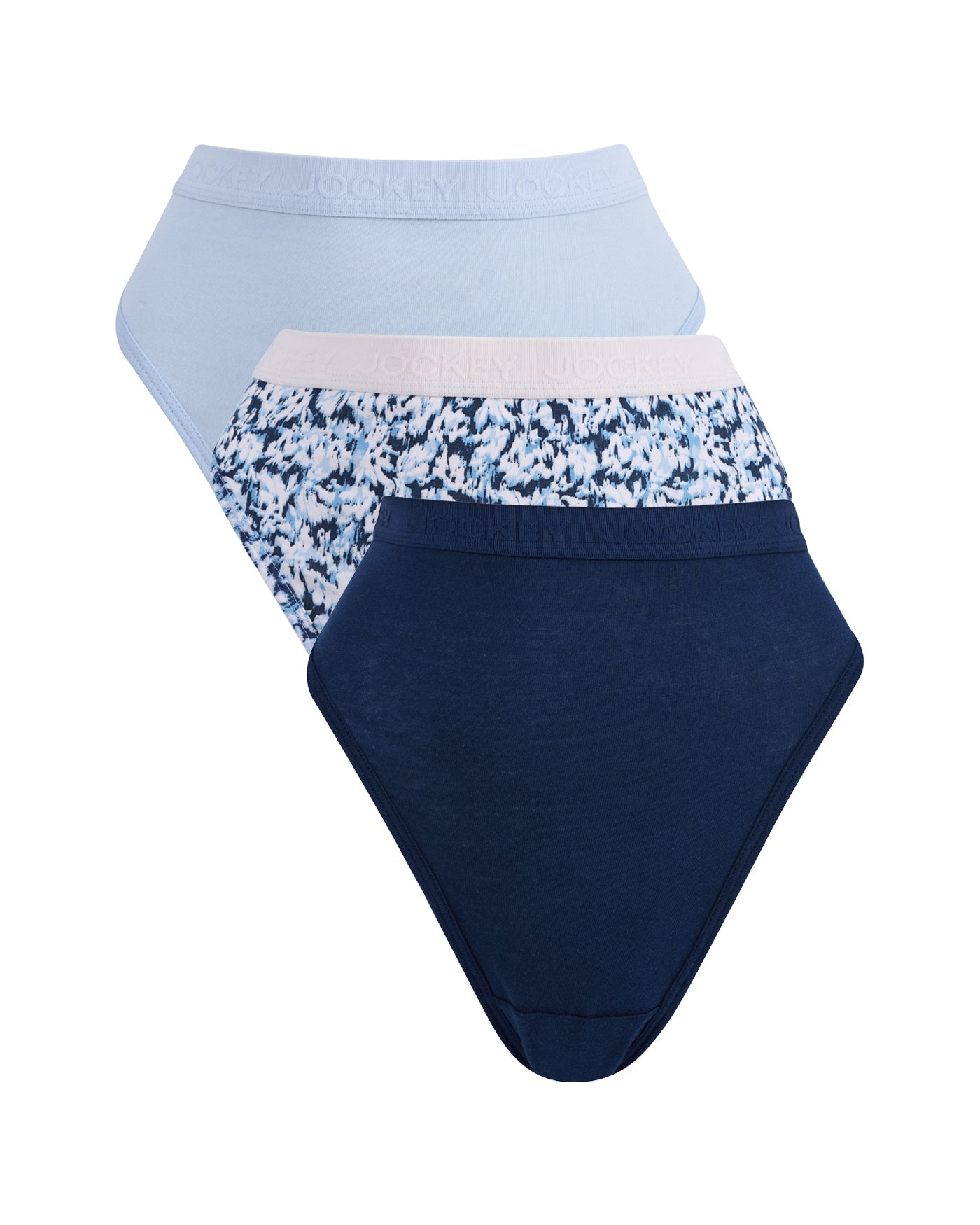 Ladies Jockey 3 Pack French Cut Brushstroke Panties