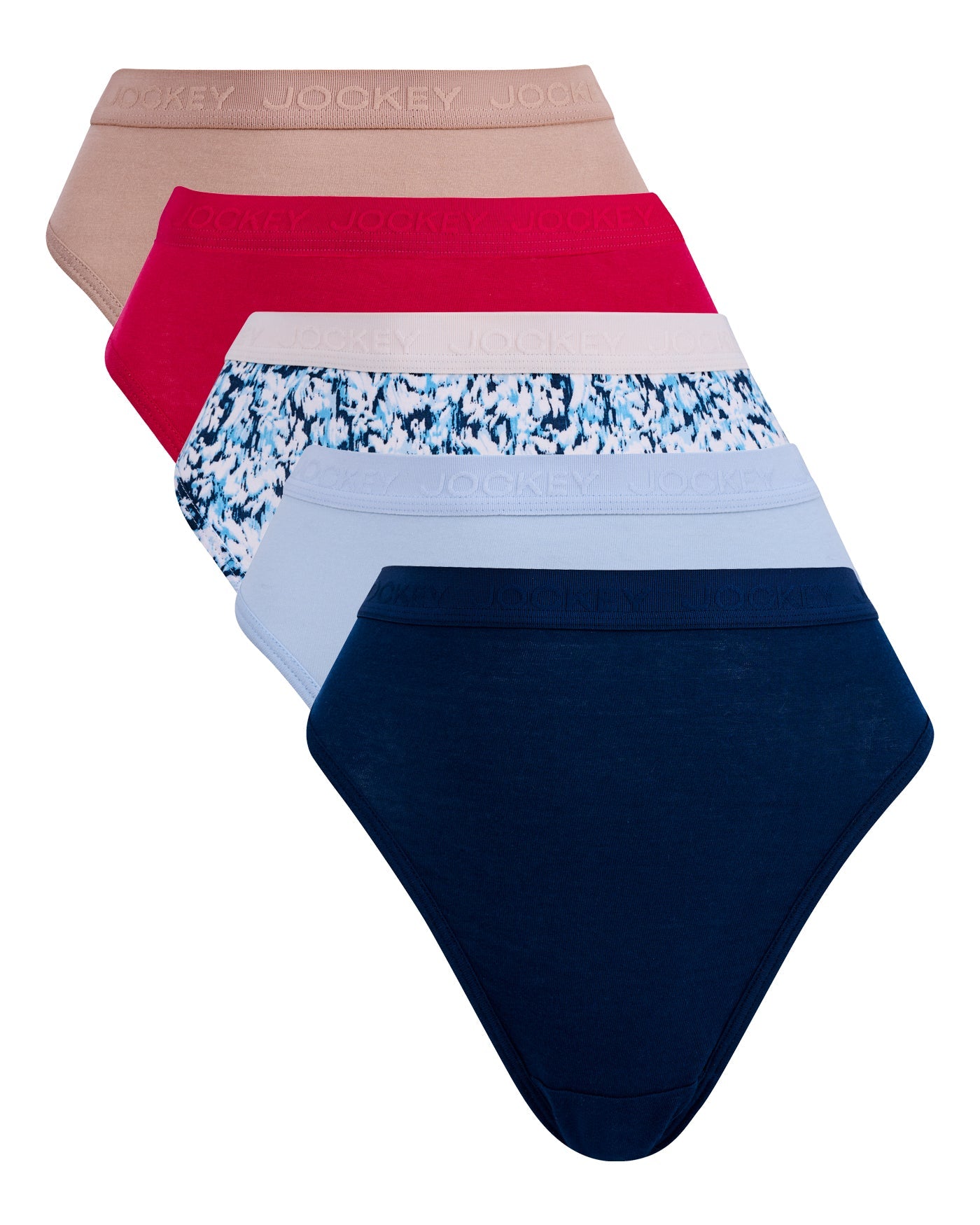 Ladies Jockey® 5 Pack French Cut Brushstroke Panties