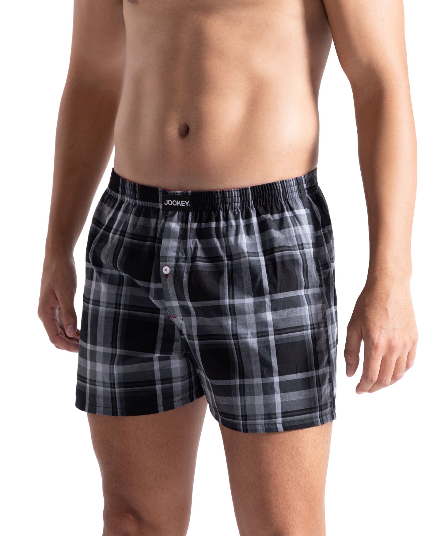Jockey® Classic 2 Pack Woven Check Boxers