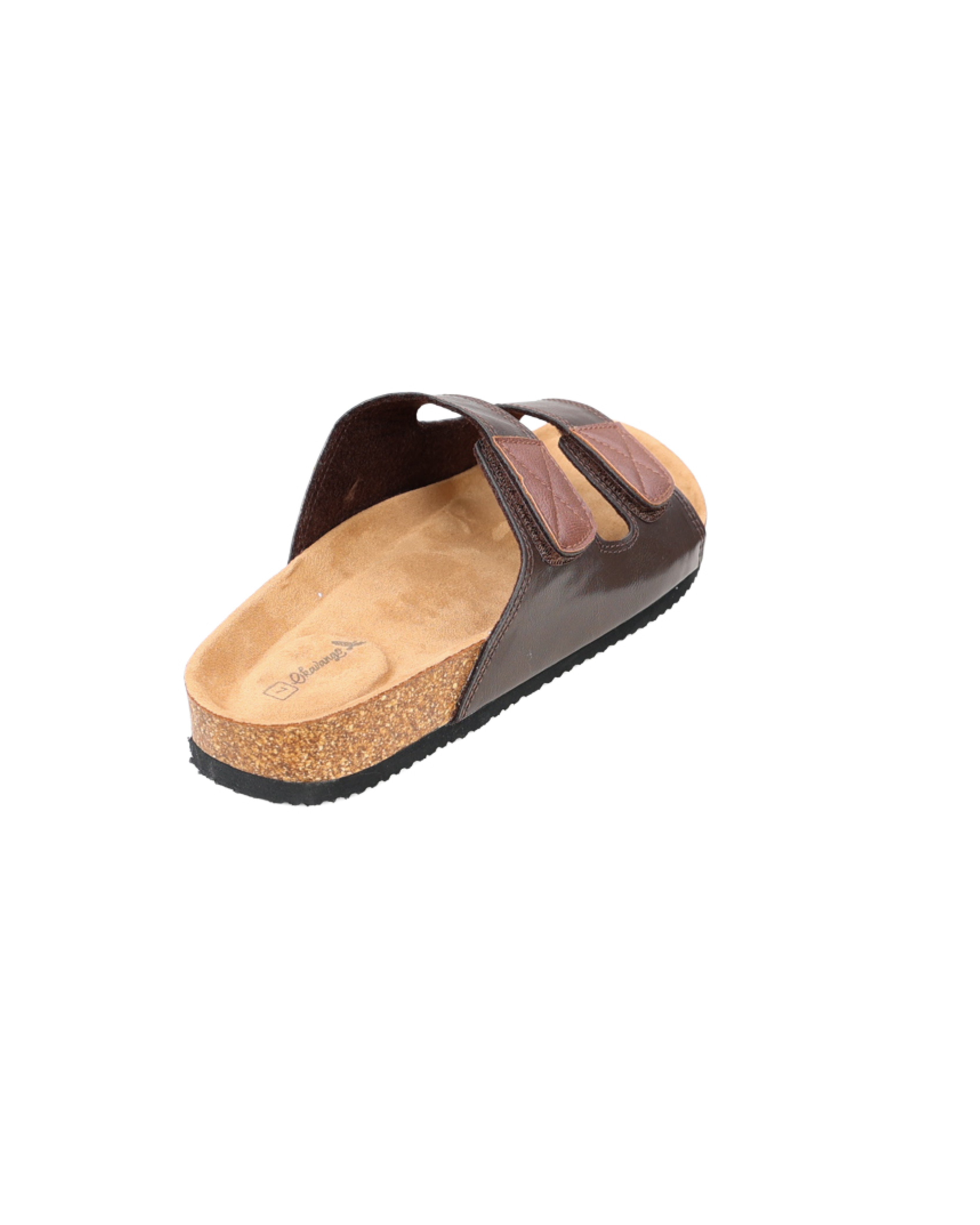 Okavango Brown Twin Strap Slide Sandals