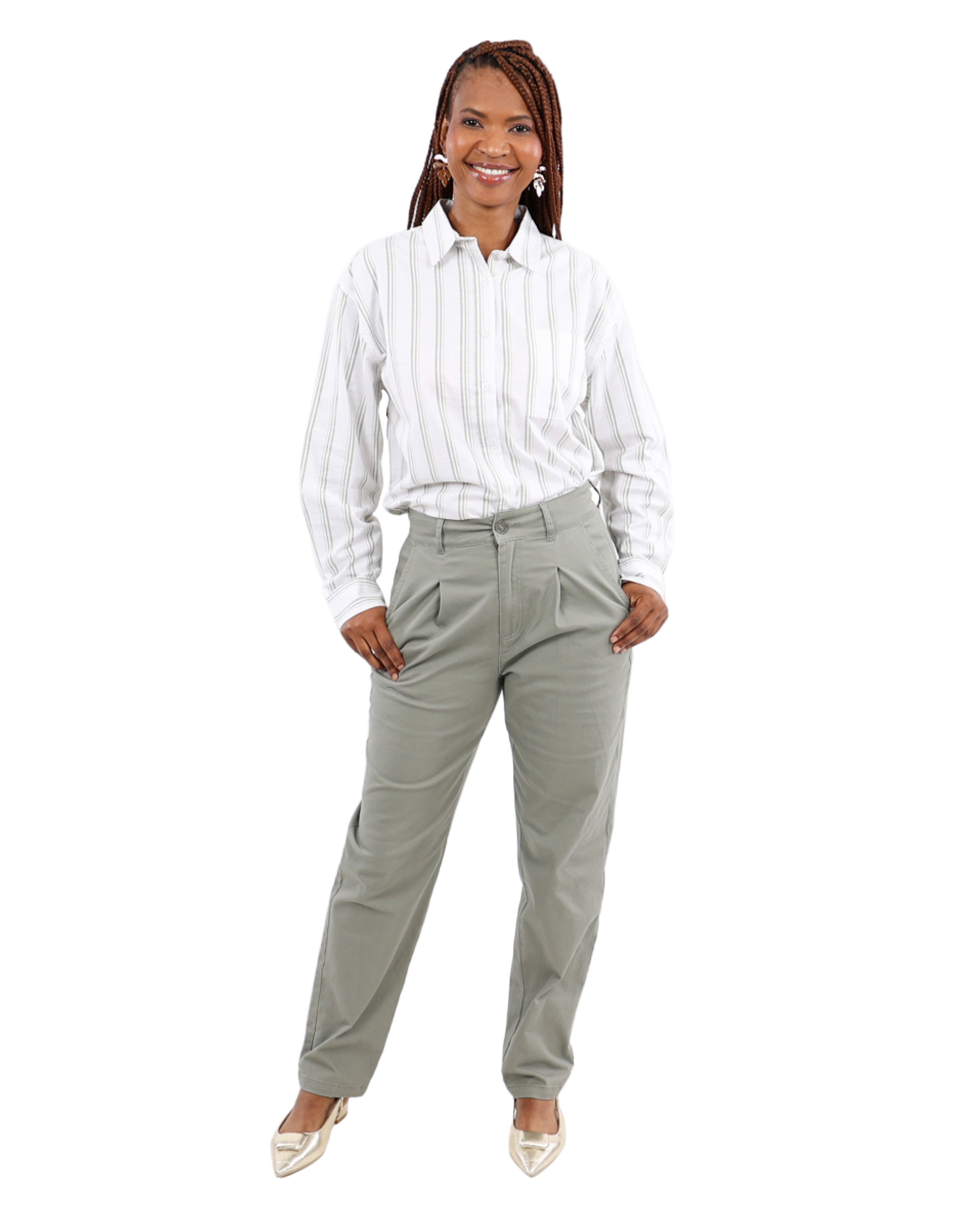 Pleat Detail Chino