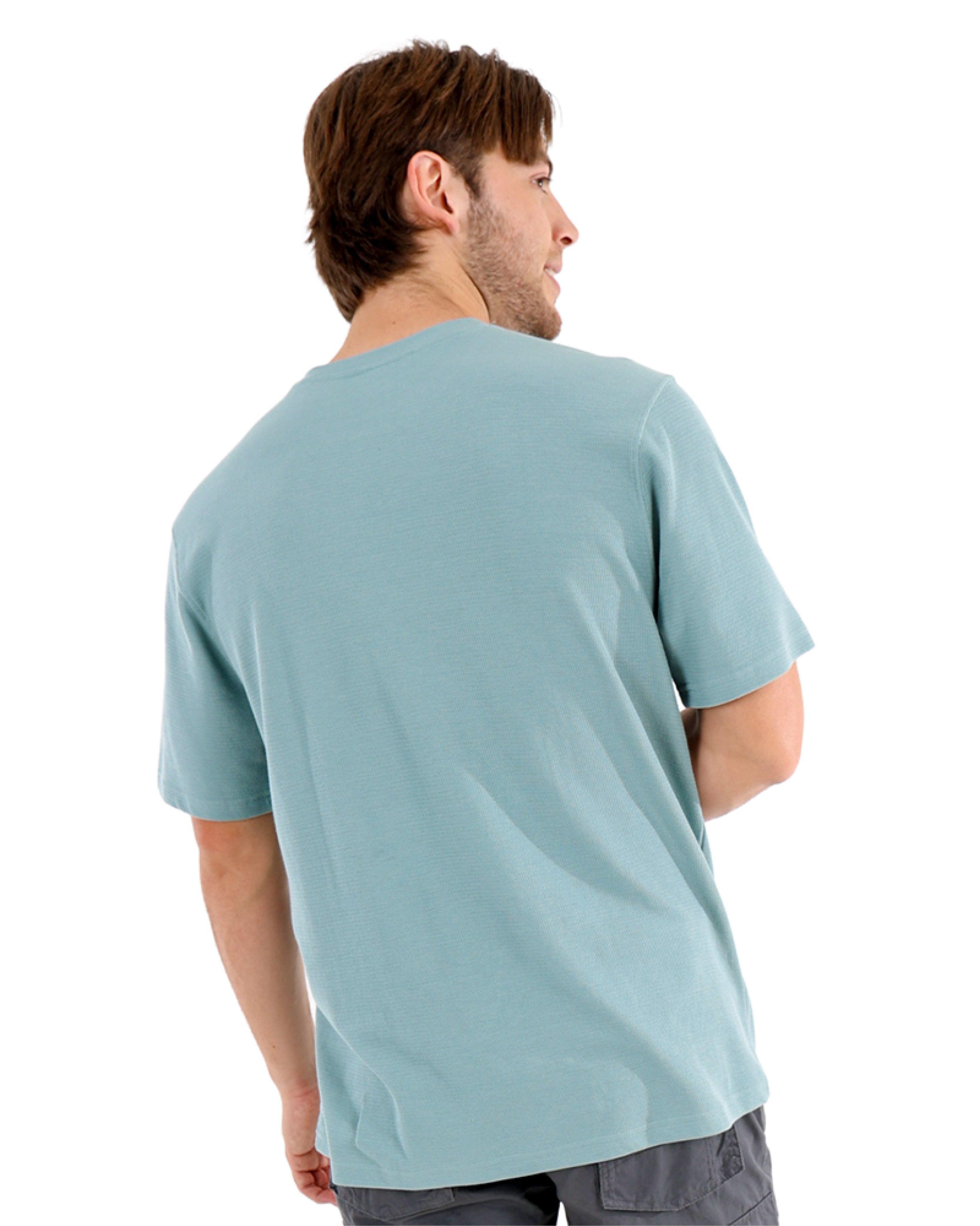 Short Sleeve Duck Egg Cotton T-Shirt