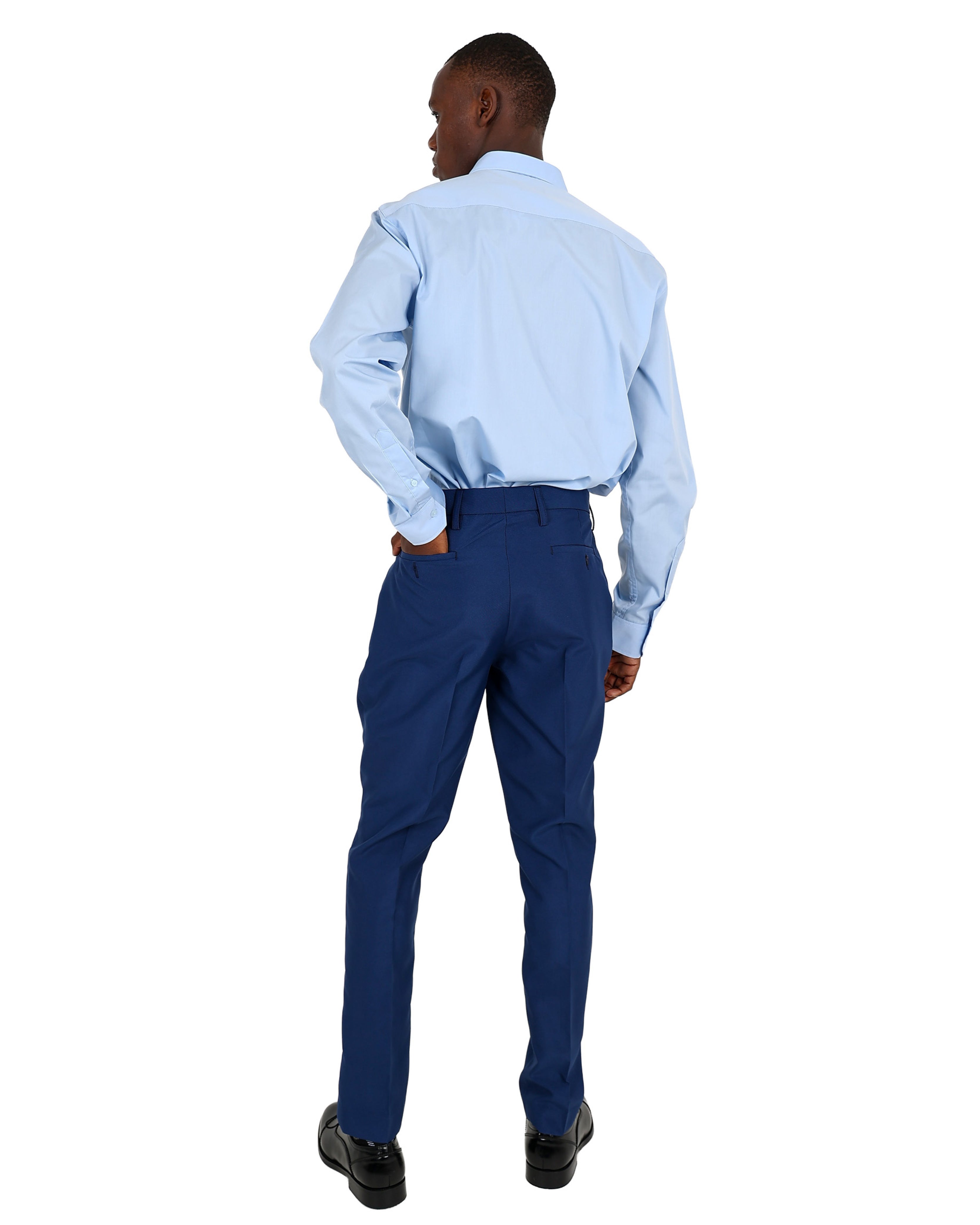 Light Blue Chambray Long Sleeve Classic Formal Shirt