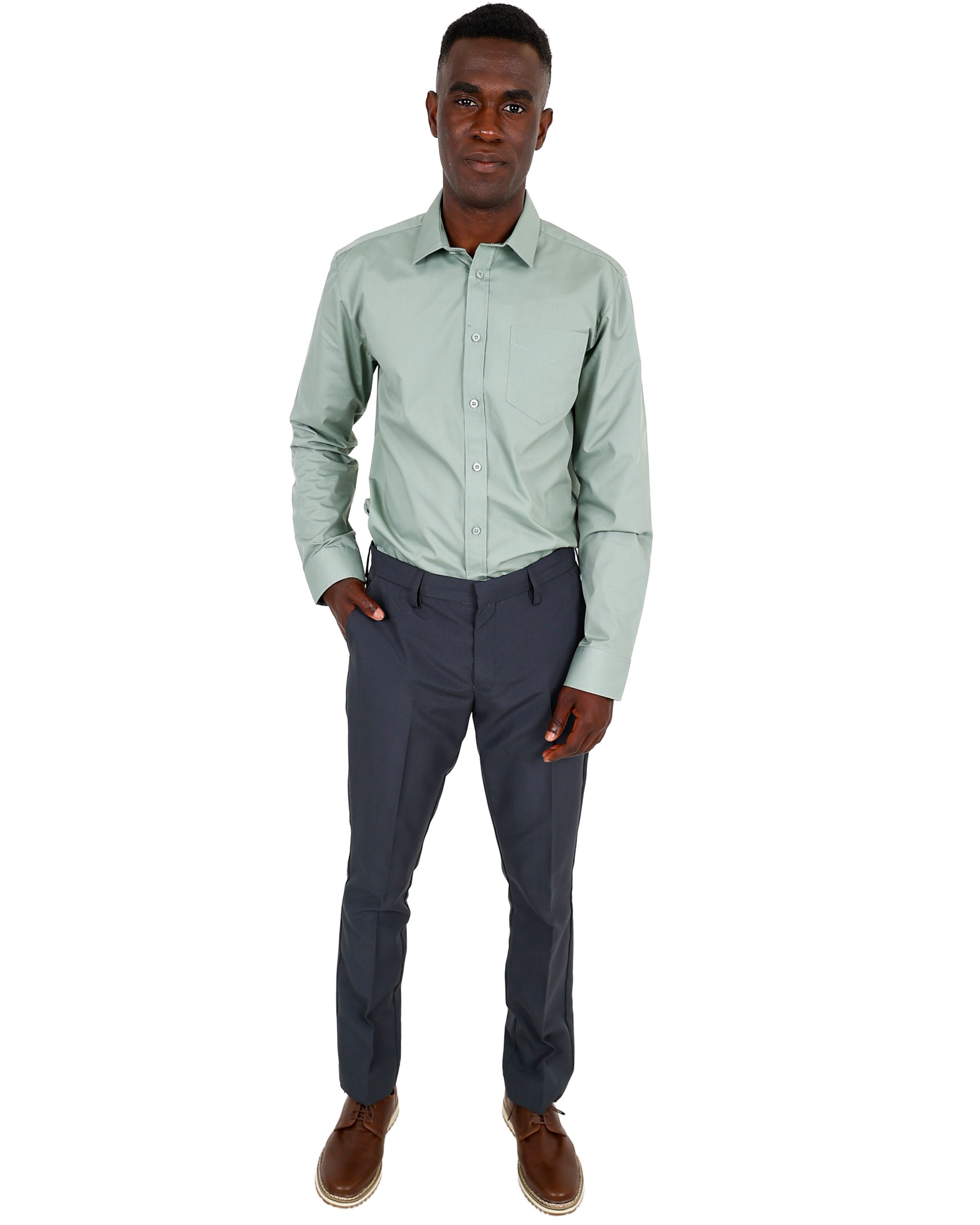 Slim Fit Charcoal Classic Formal Trouser