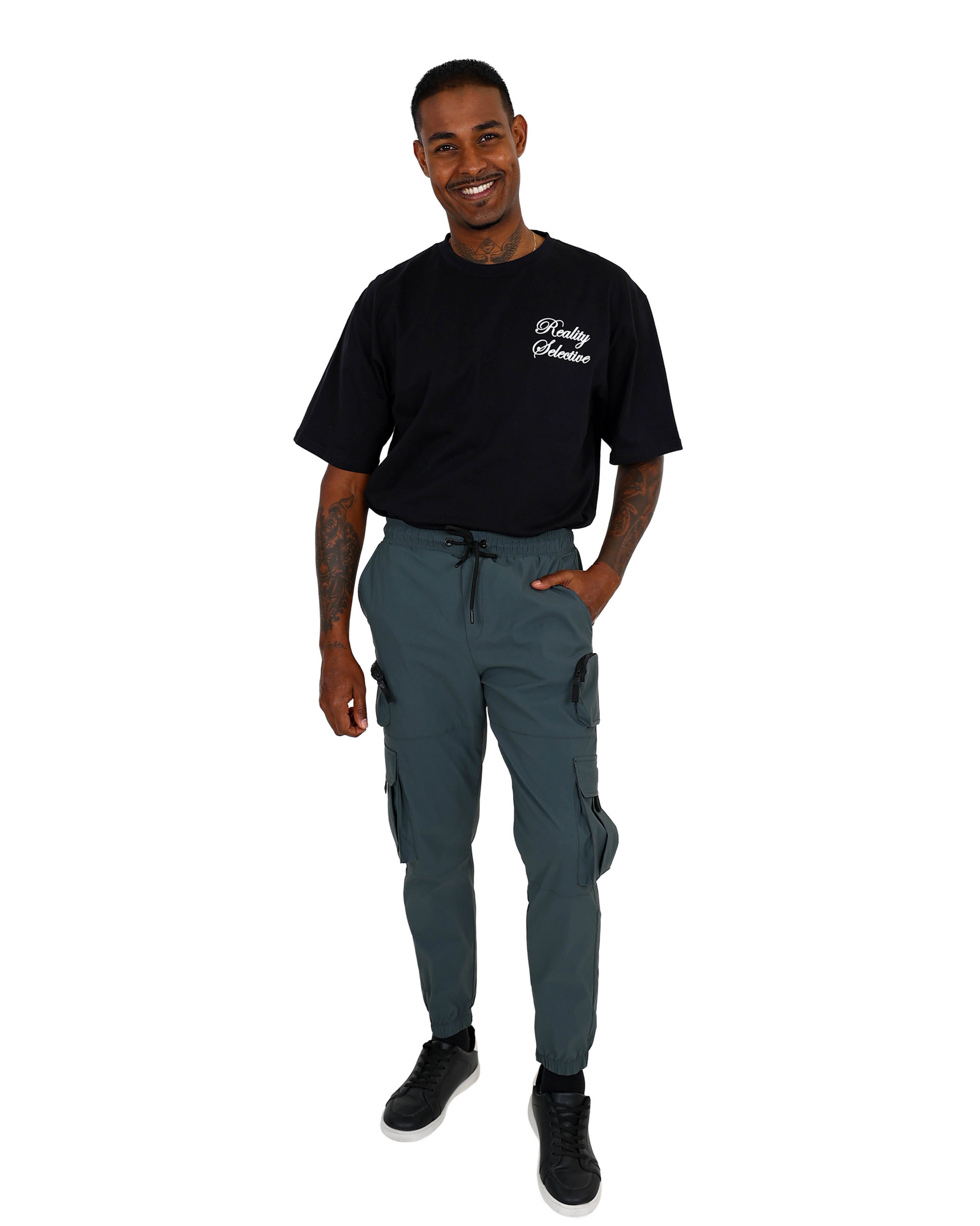Sage Cargo Jogger With Duffel Zip Pockets