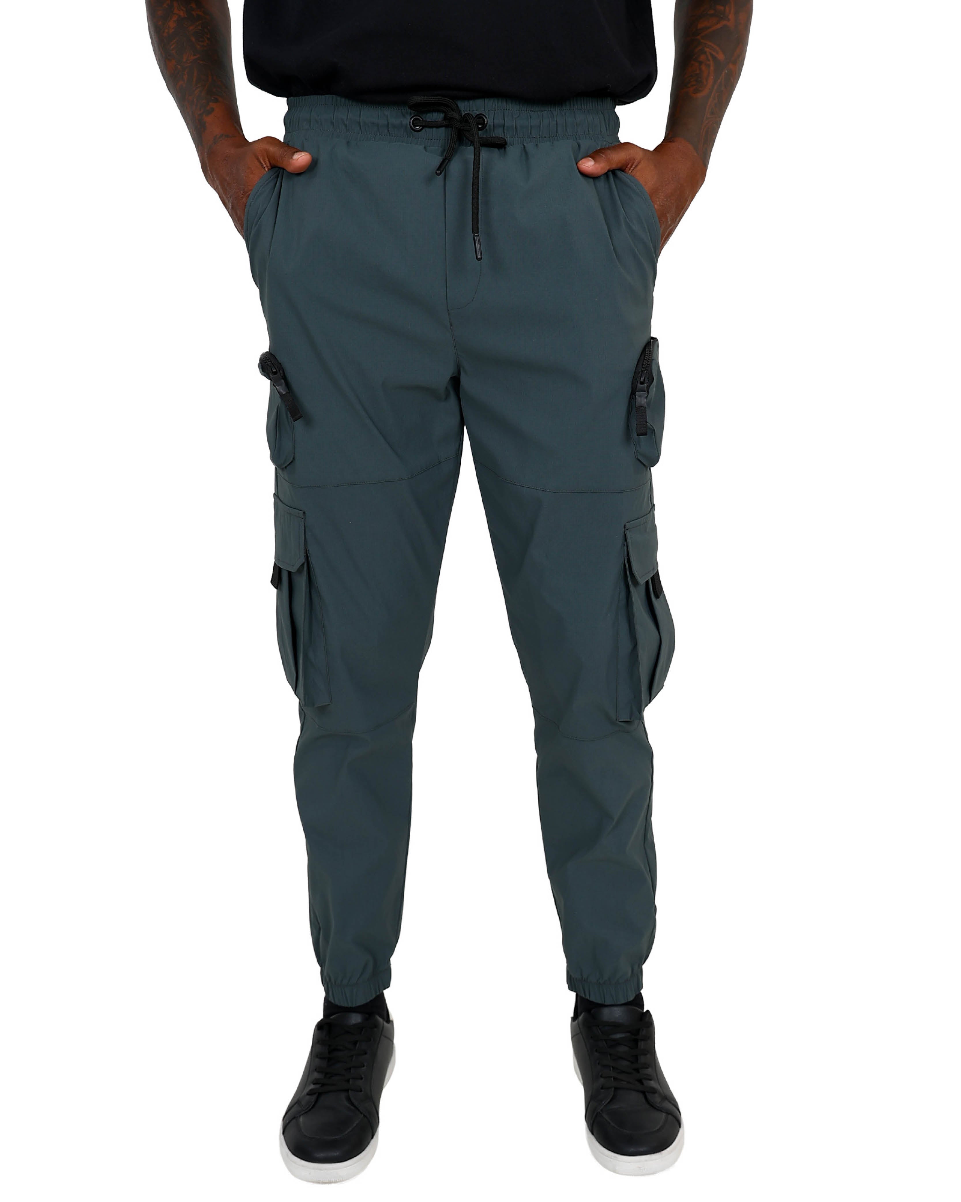 Sage Cargo Jogger With Duffel Zip Pockets