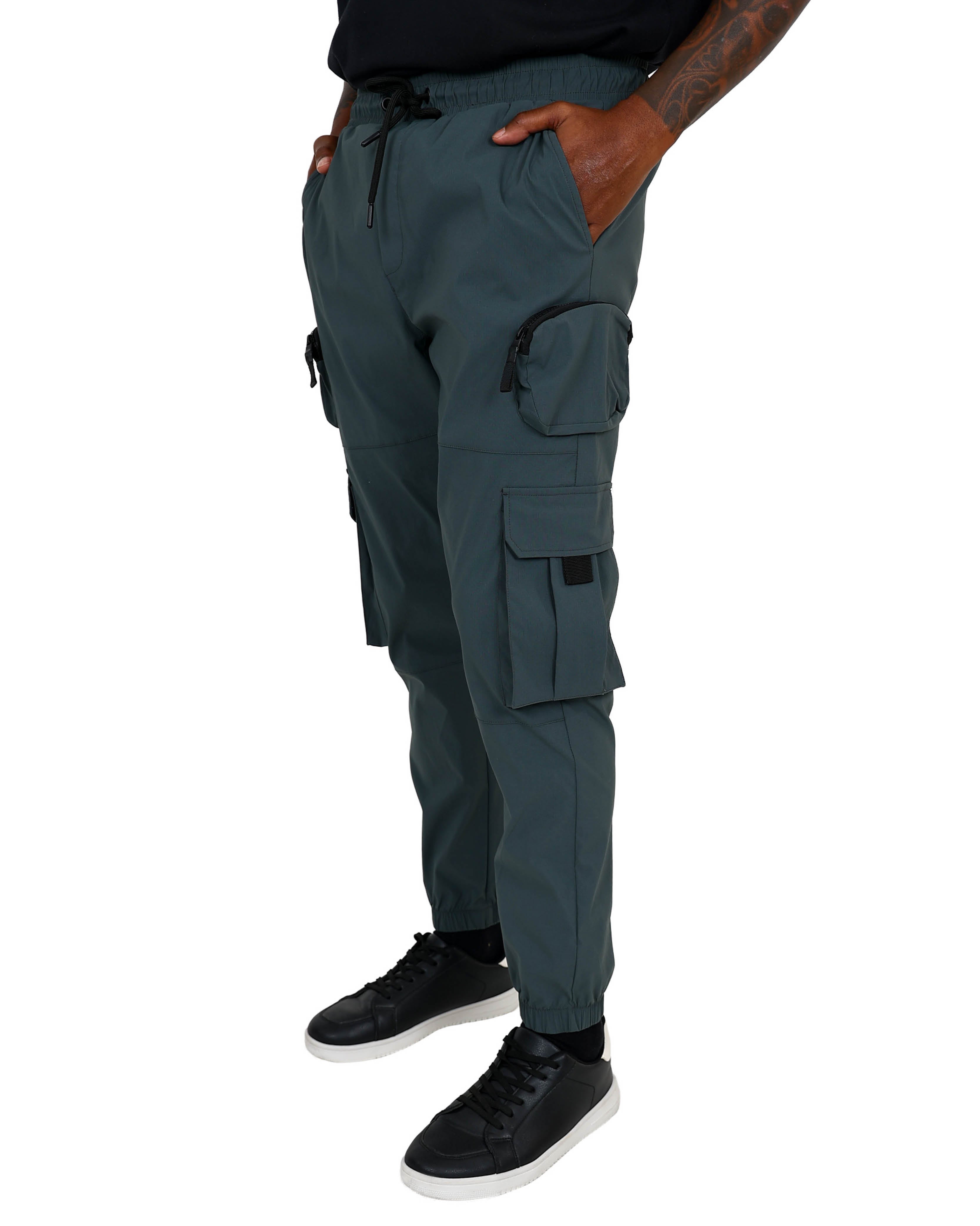 Sage Cargo Jogger With Duffel Zip Pockets