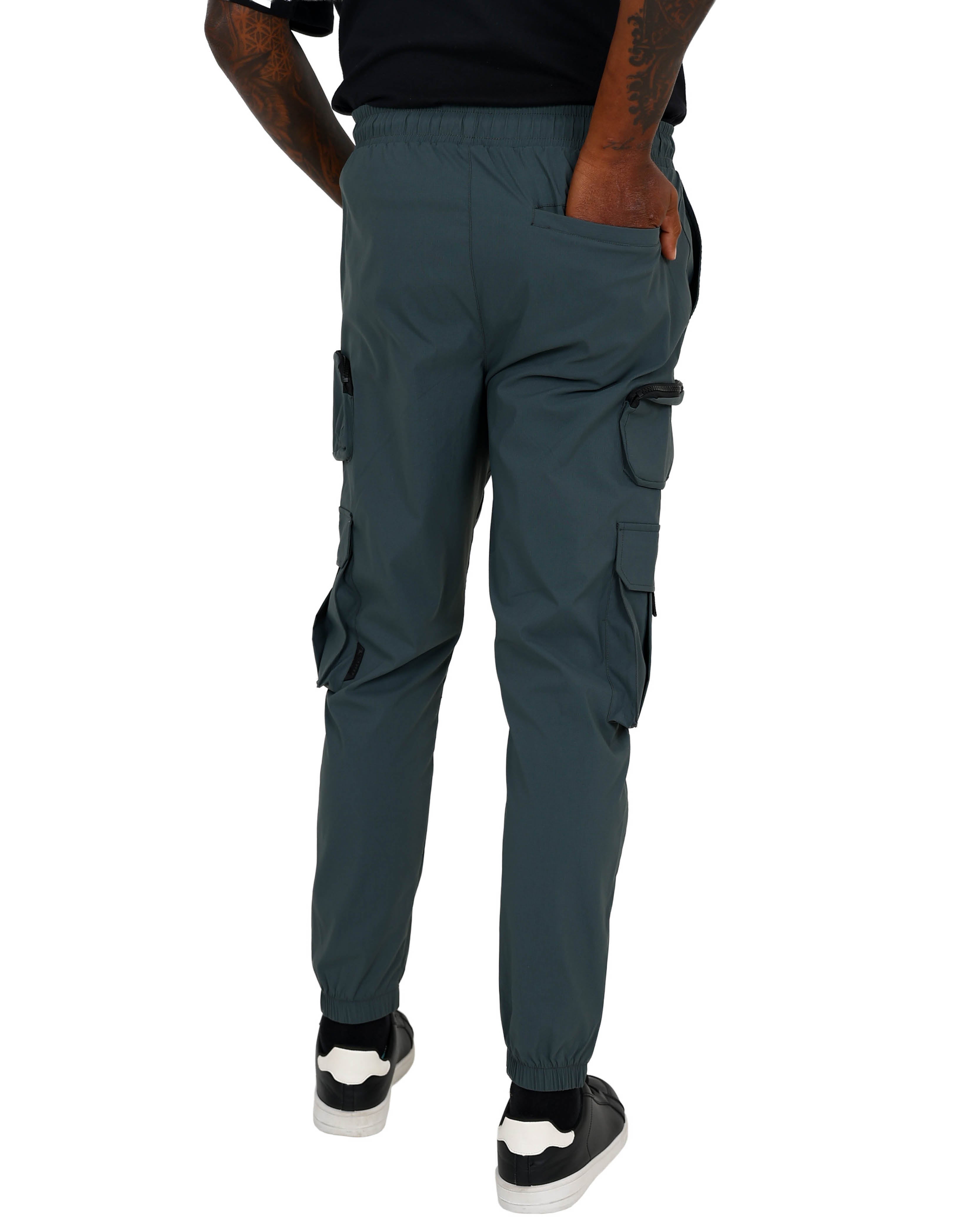 Sage Cargo Jogger With Duffel Zip Pockets