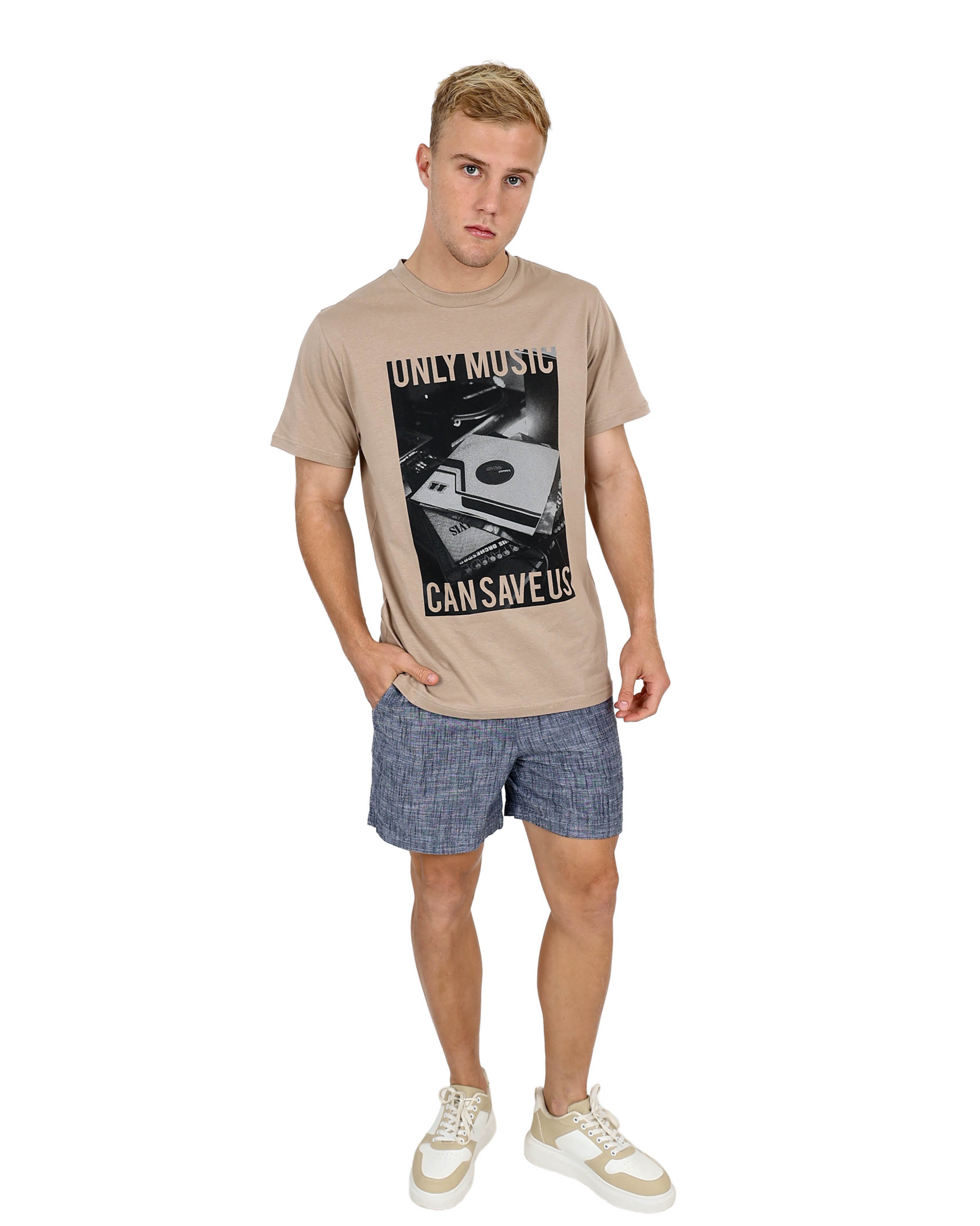Blue Chambray Volley Shorts