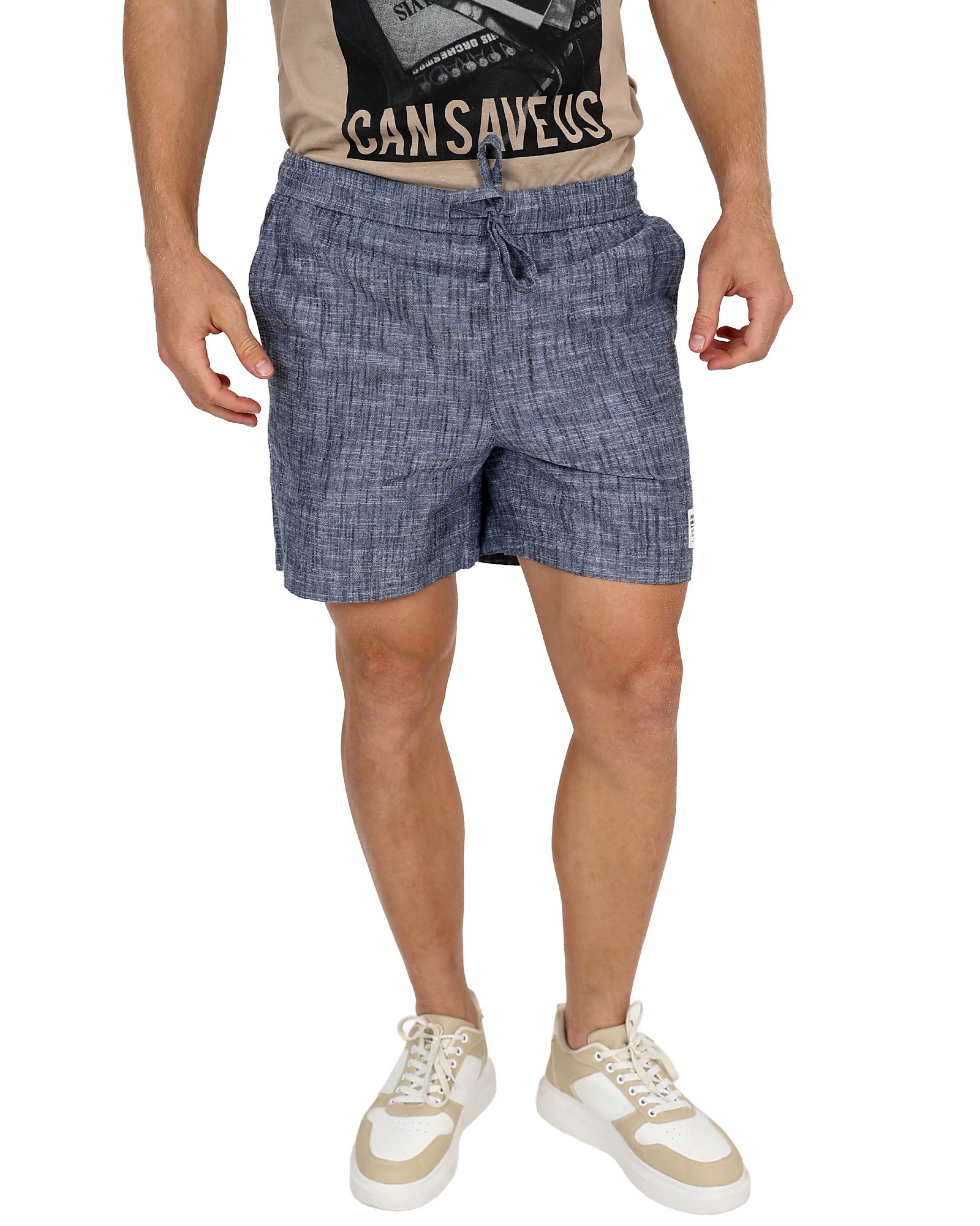 Blue Chambray Volley Shorts