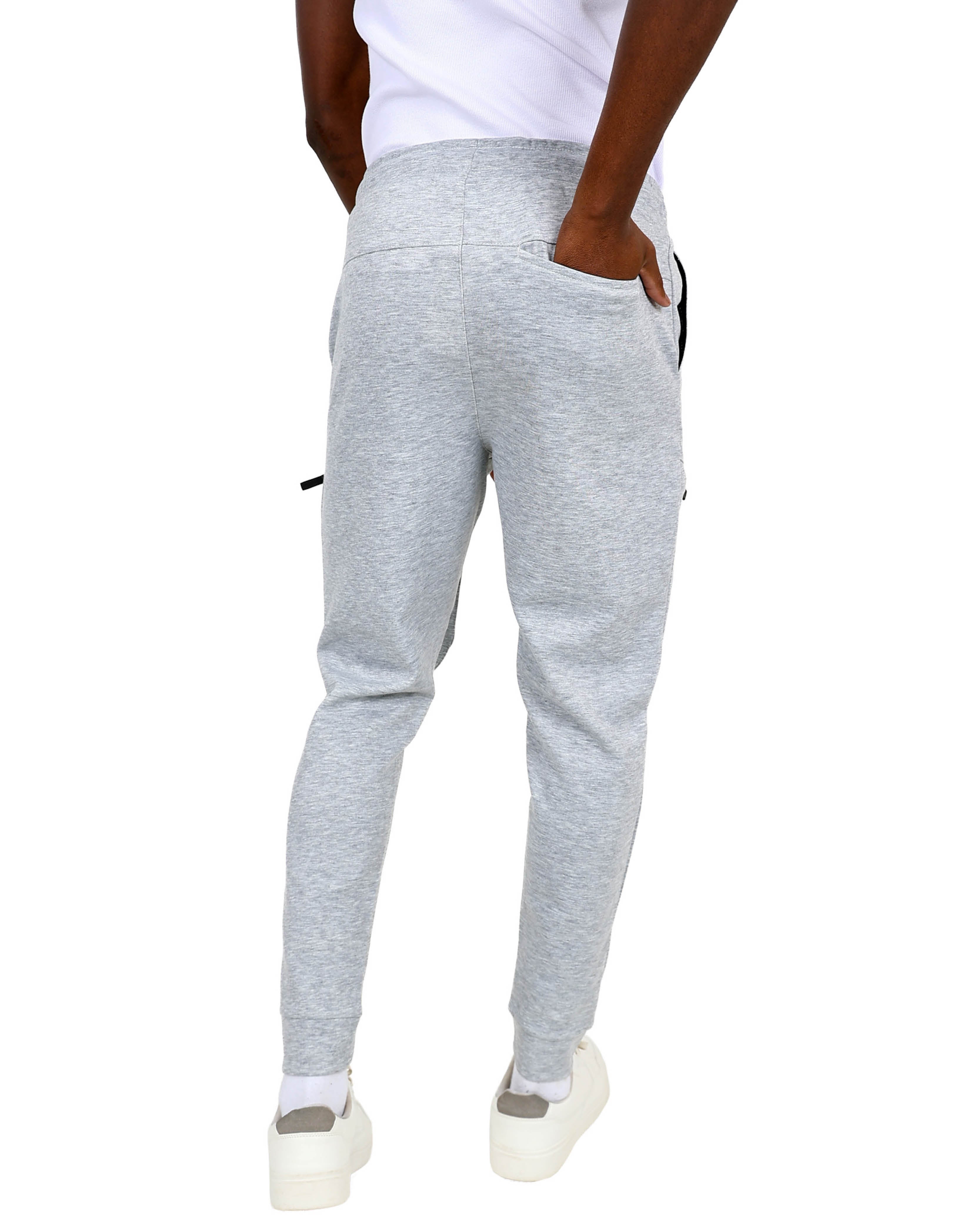 Grey Zip Detail Scuba Jogger