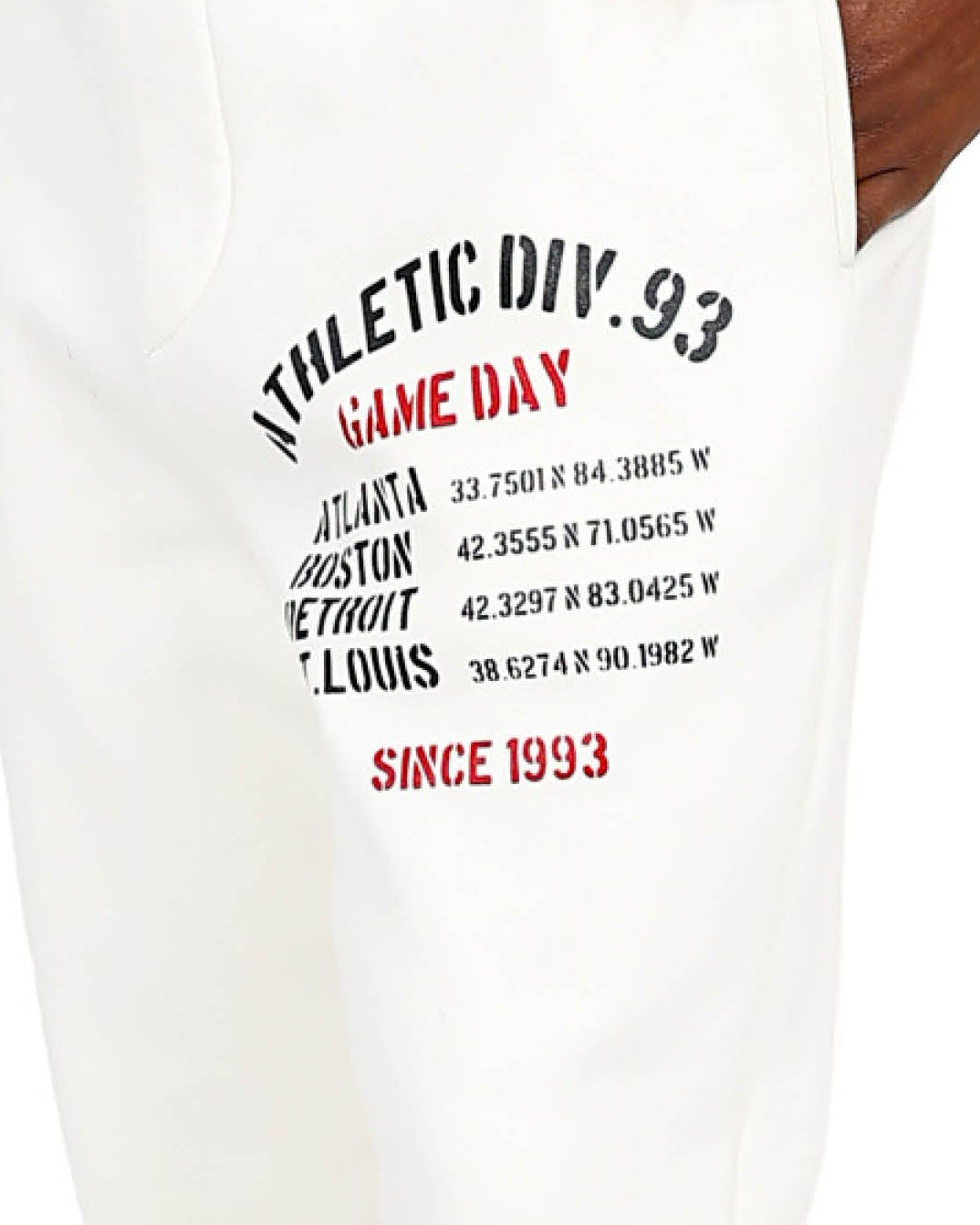 Cream Athletic Games Graphic Jogger