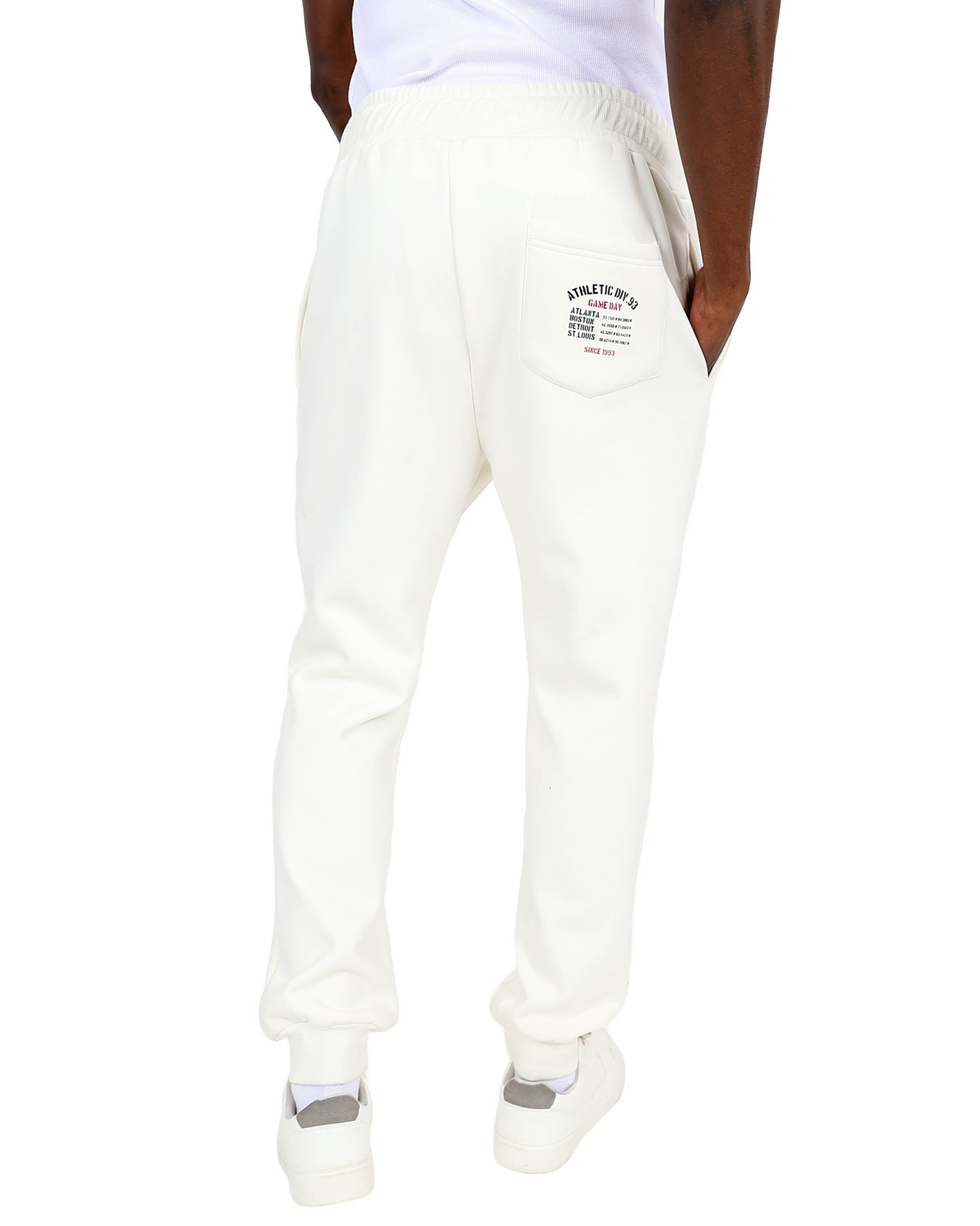 Cream Athletic Games Graphic Jogger