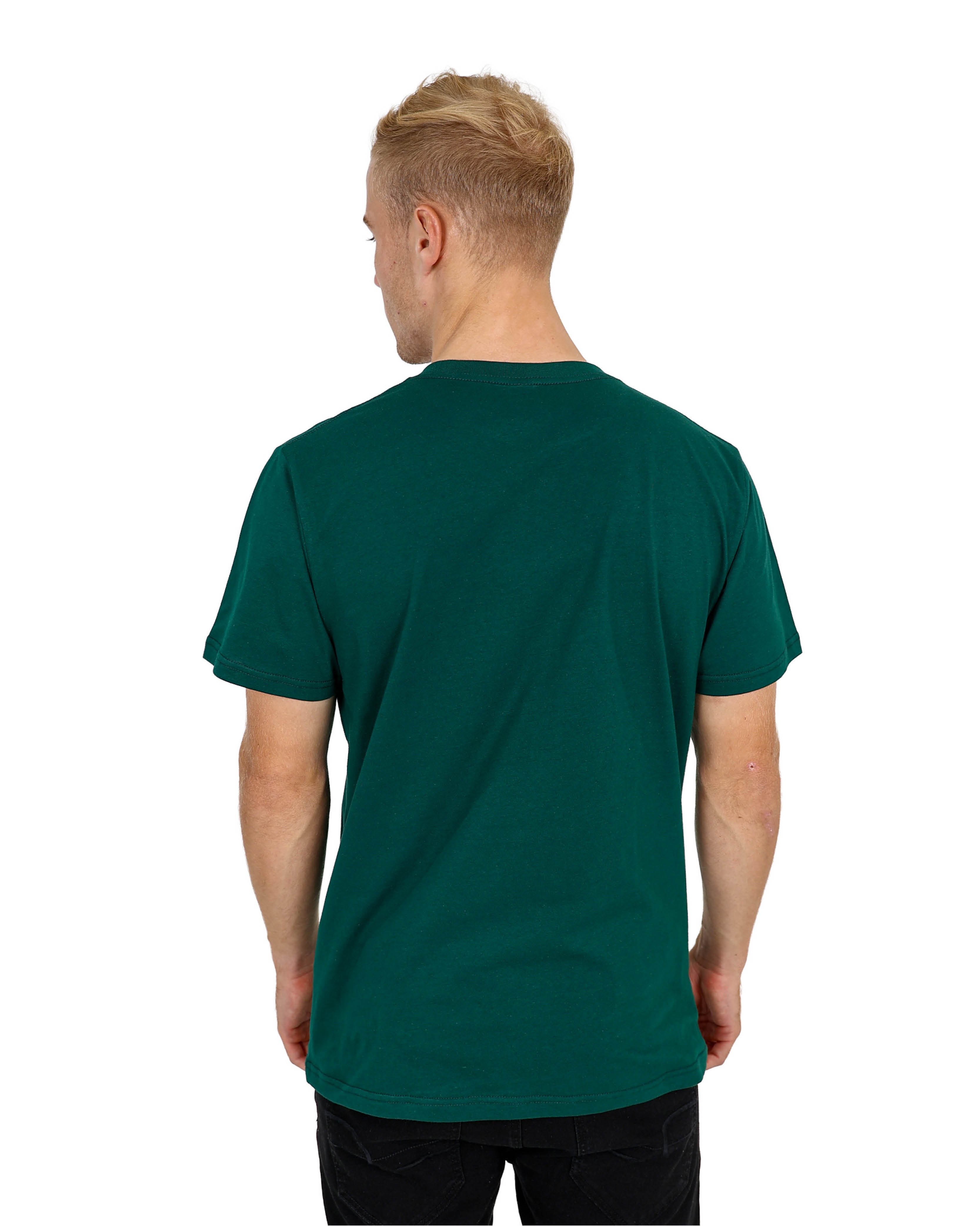 Short Sleeve Green Old Fashioned Graphic T-Shirt