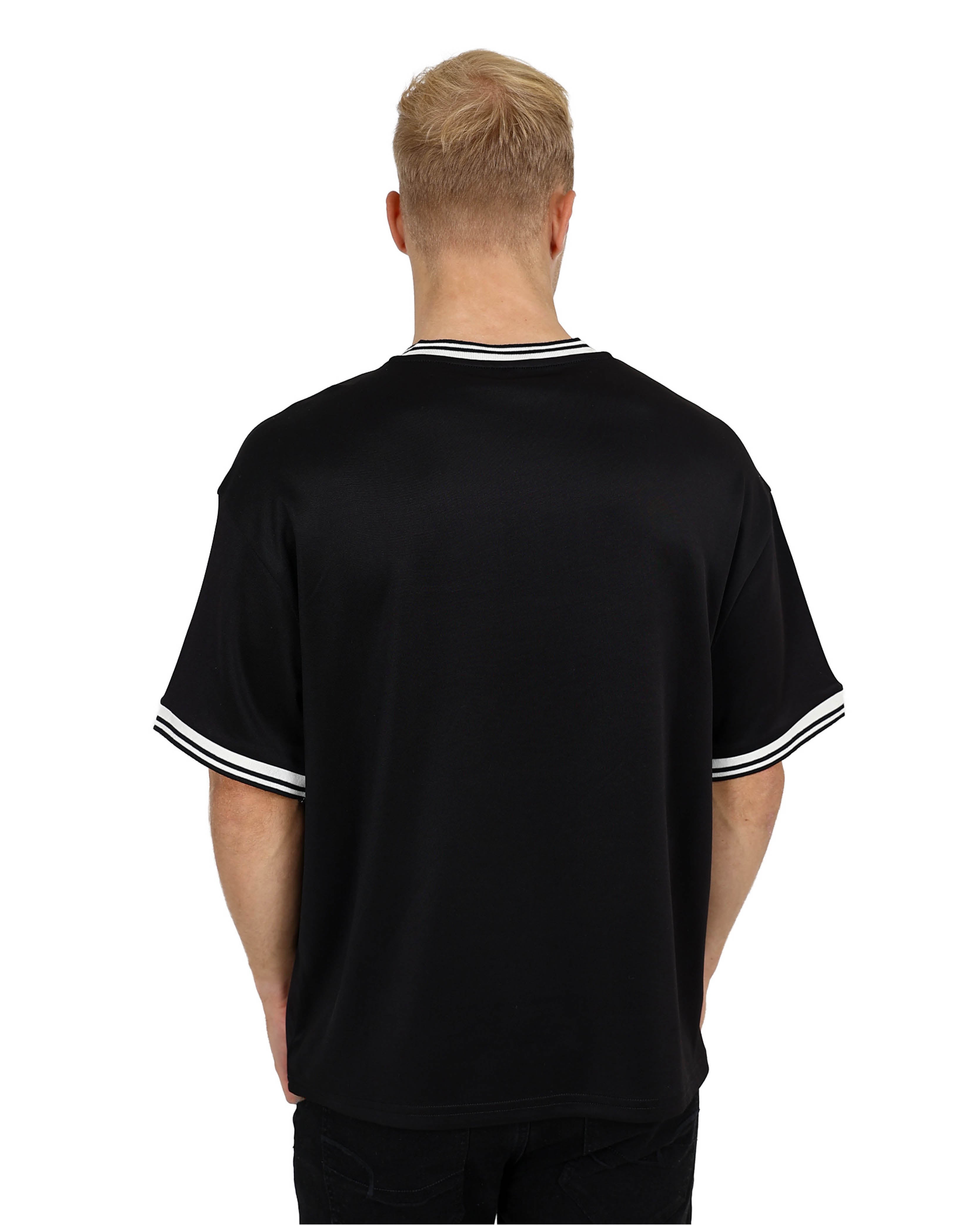Short Sleeve Black V-Neck United Polo Inspired T-Shirt