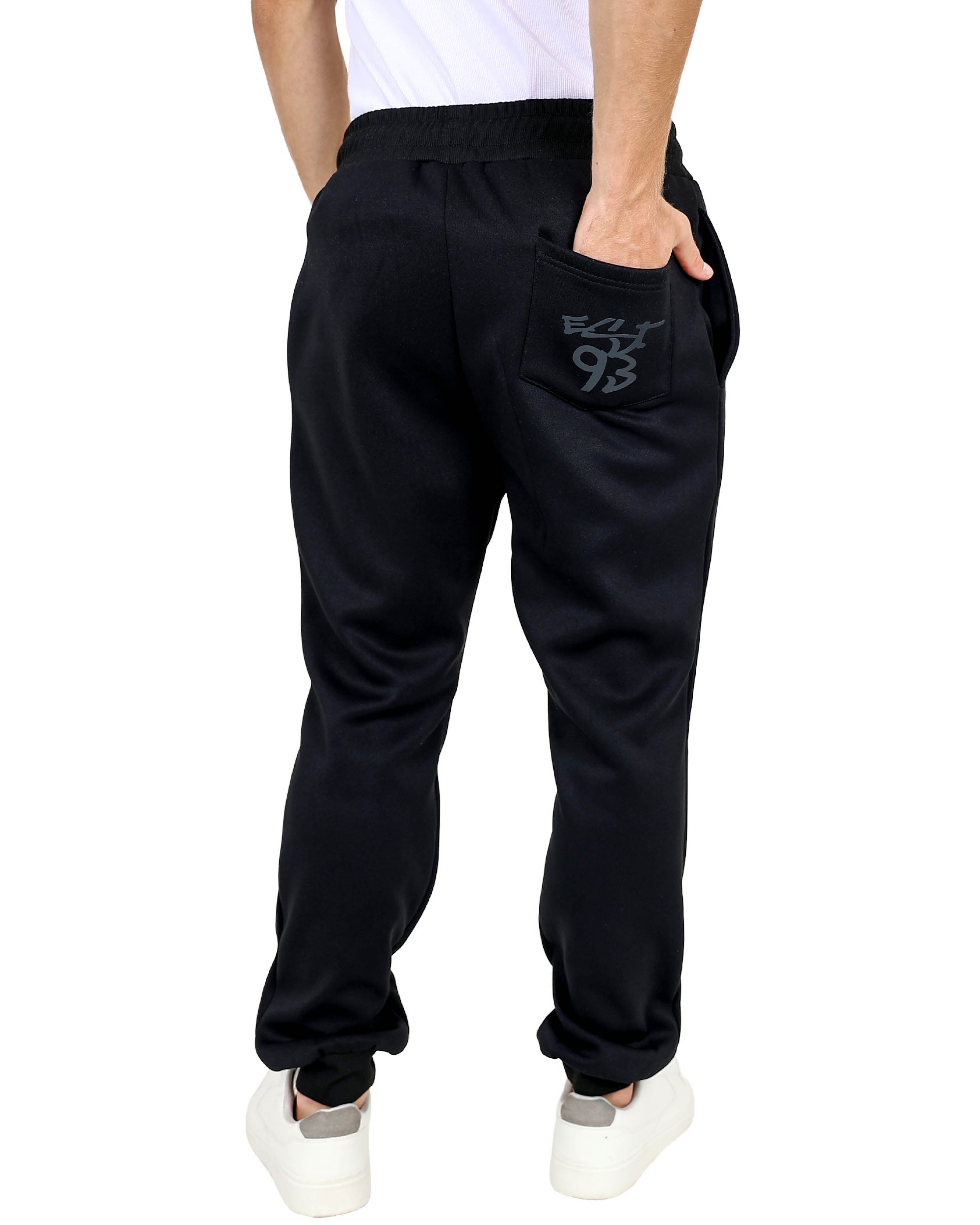 Charcoal Curated Tonal Gel Printed Slim Fit Jogger