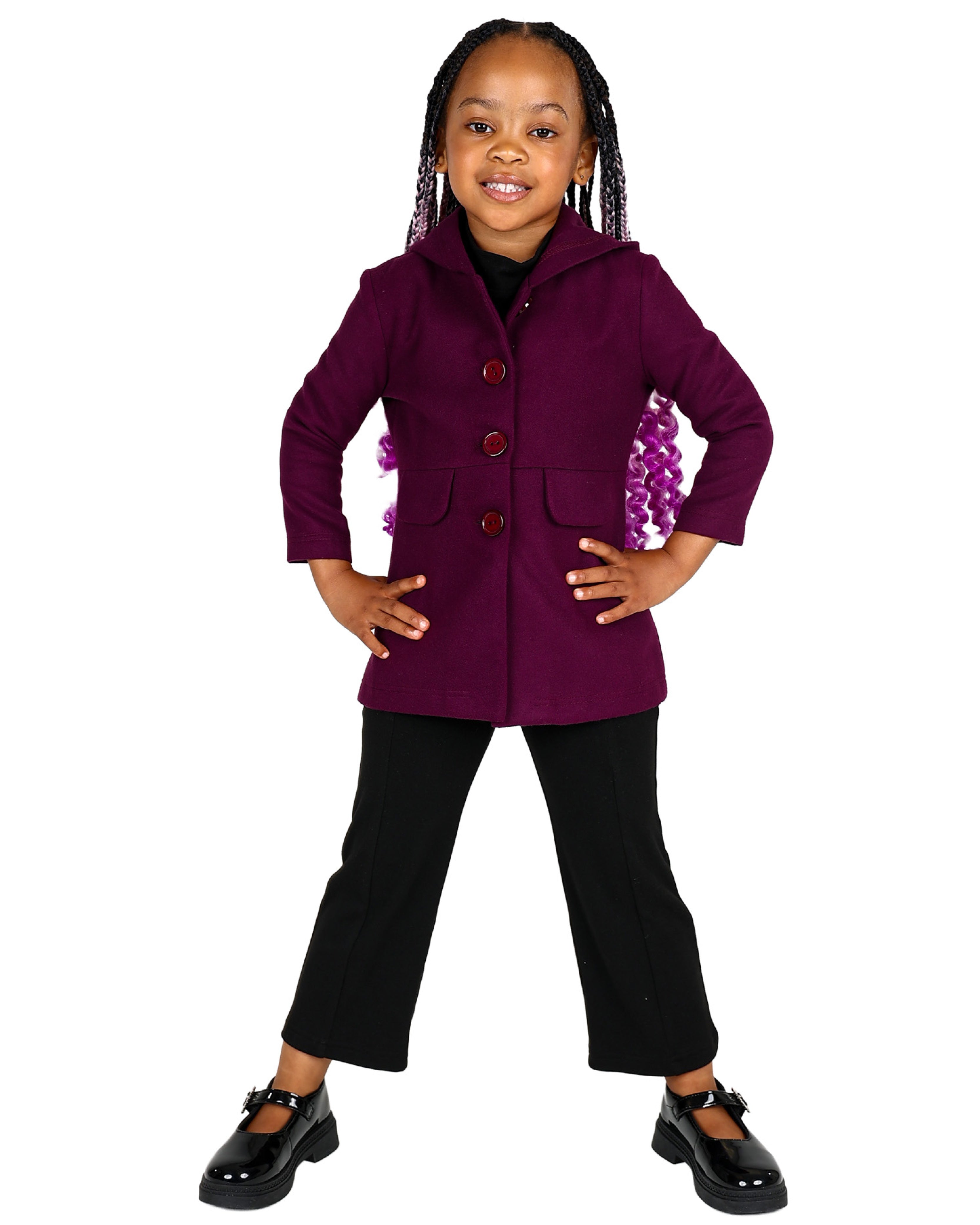 Hooded Melton Jacket