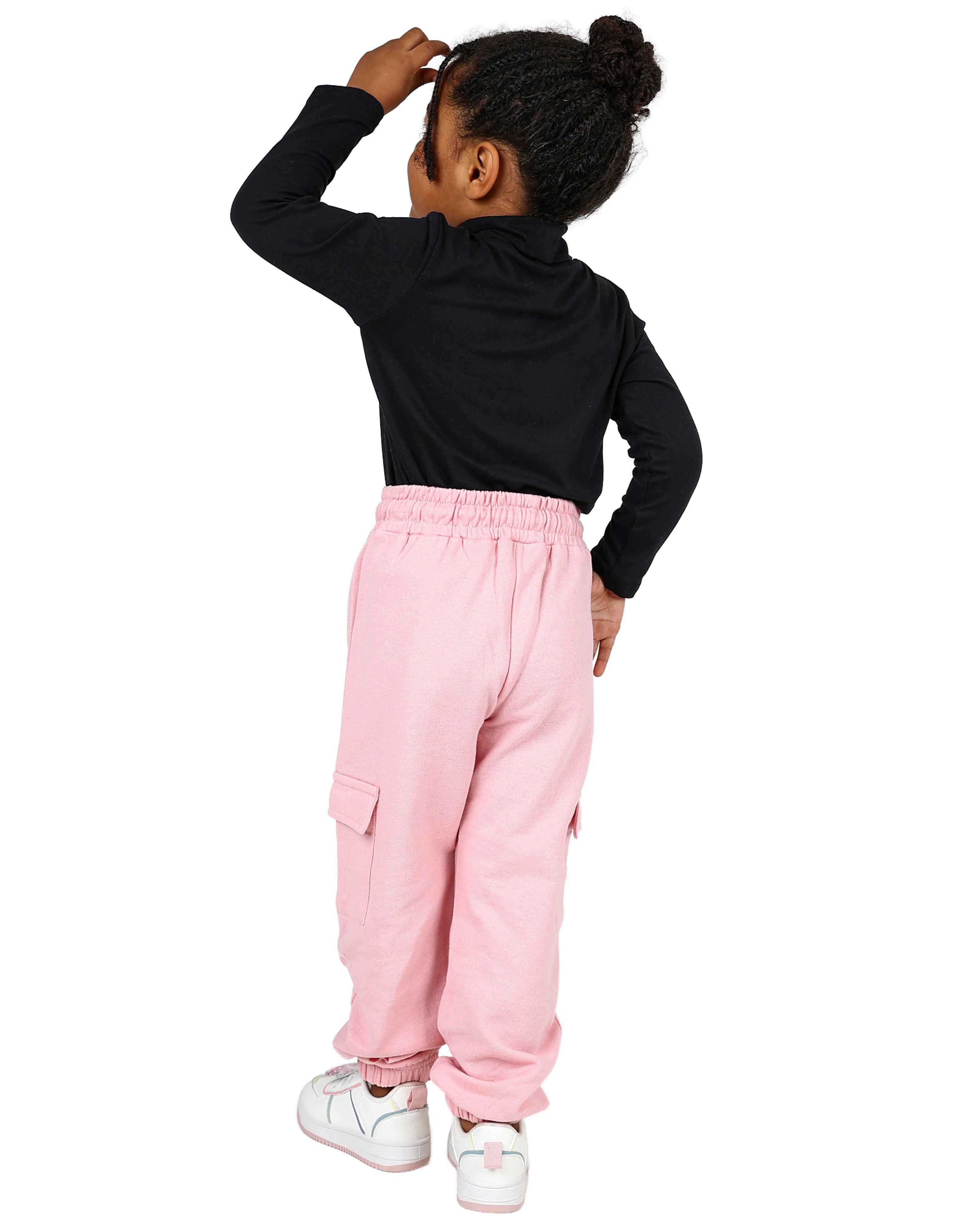 Pink Cargo Track Pants