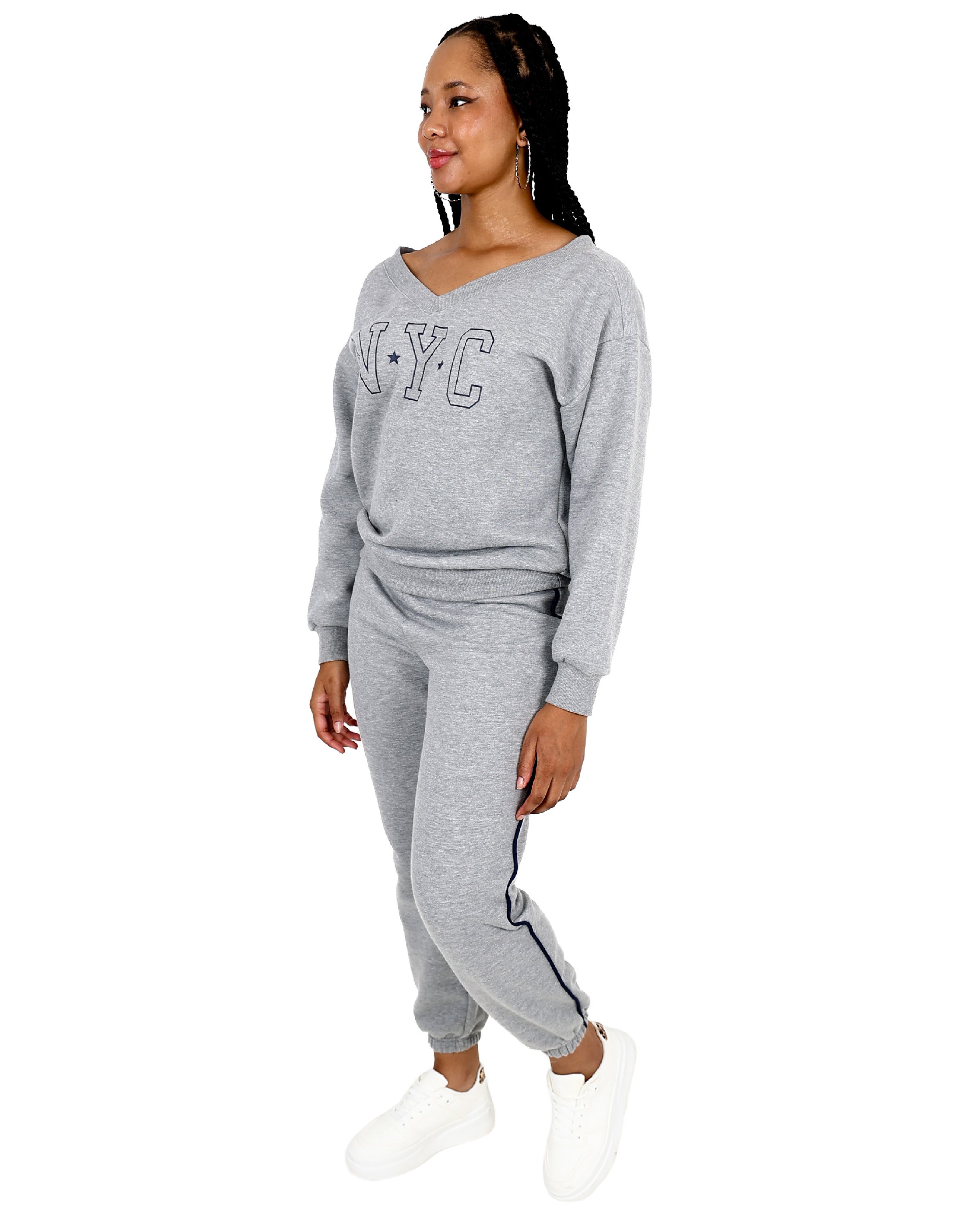 Grey Melange Pullover