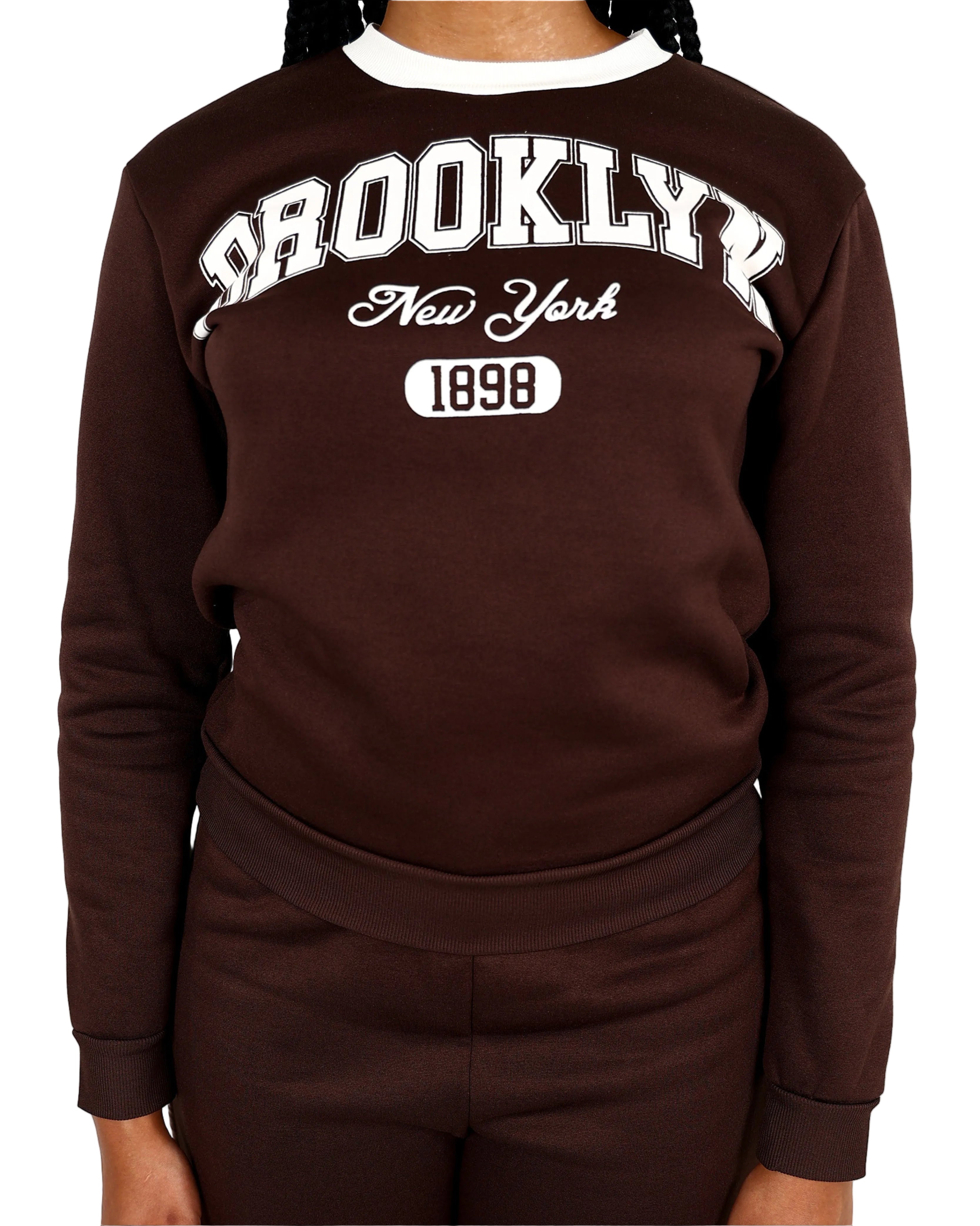 Chocolate Brooklyn Fleece Sweater