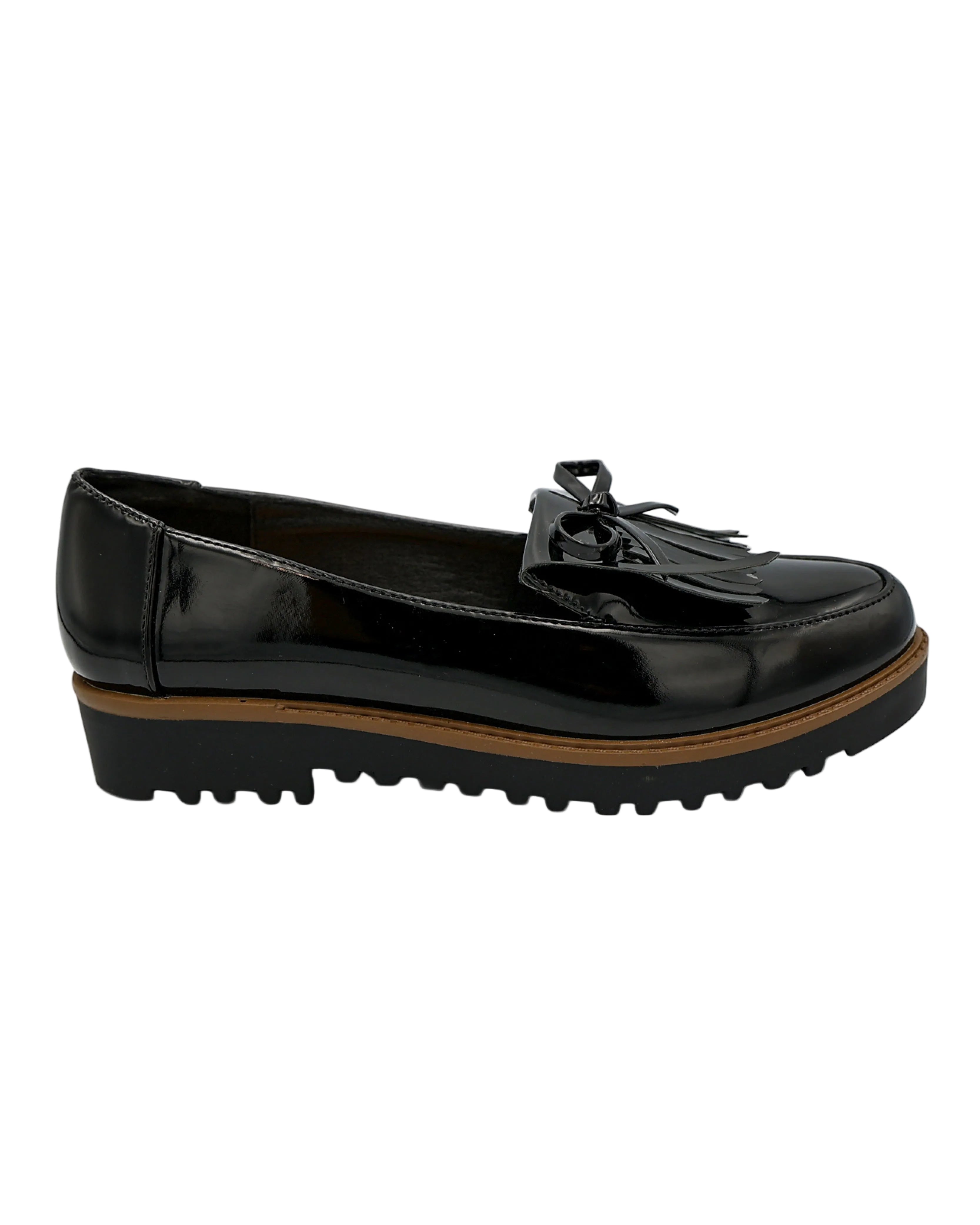 Fringed Bow Boyfriend Shoe