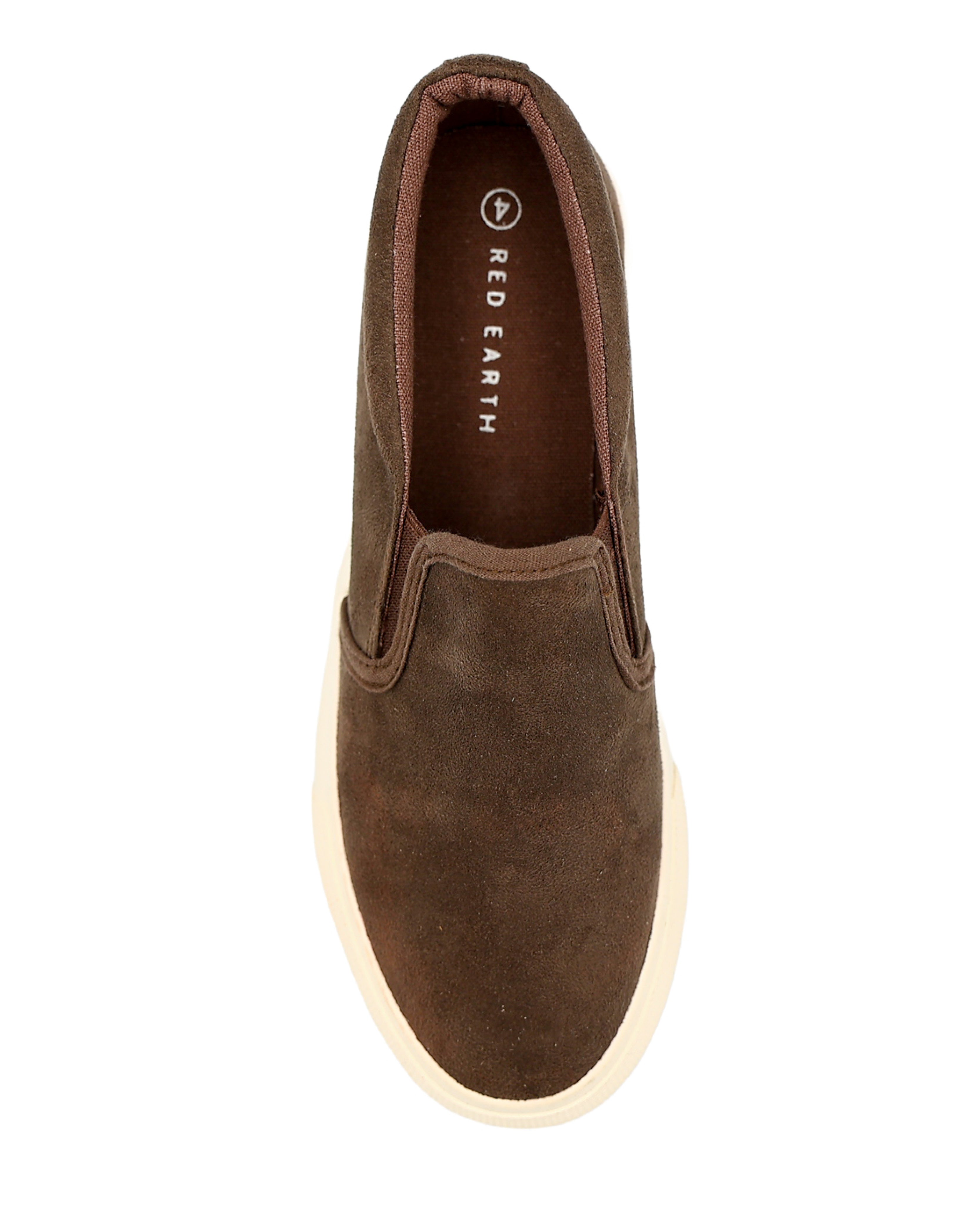 Brown Gusset Slip-On Sneaker