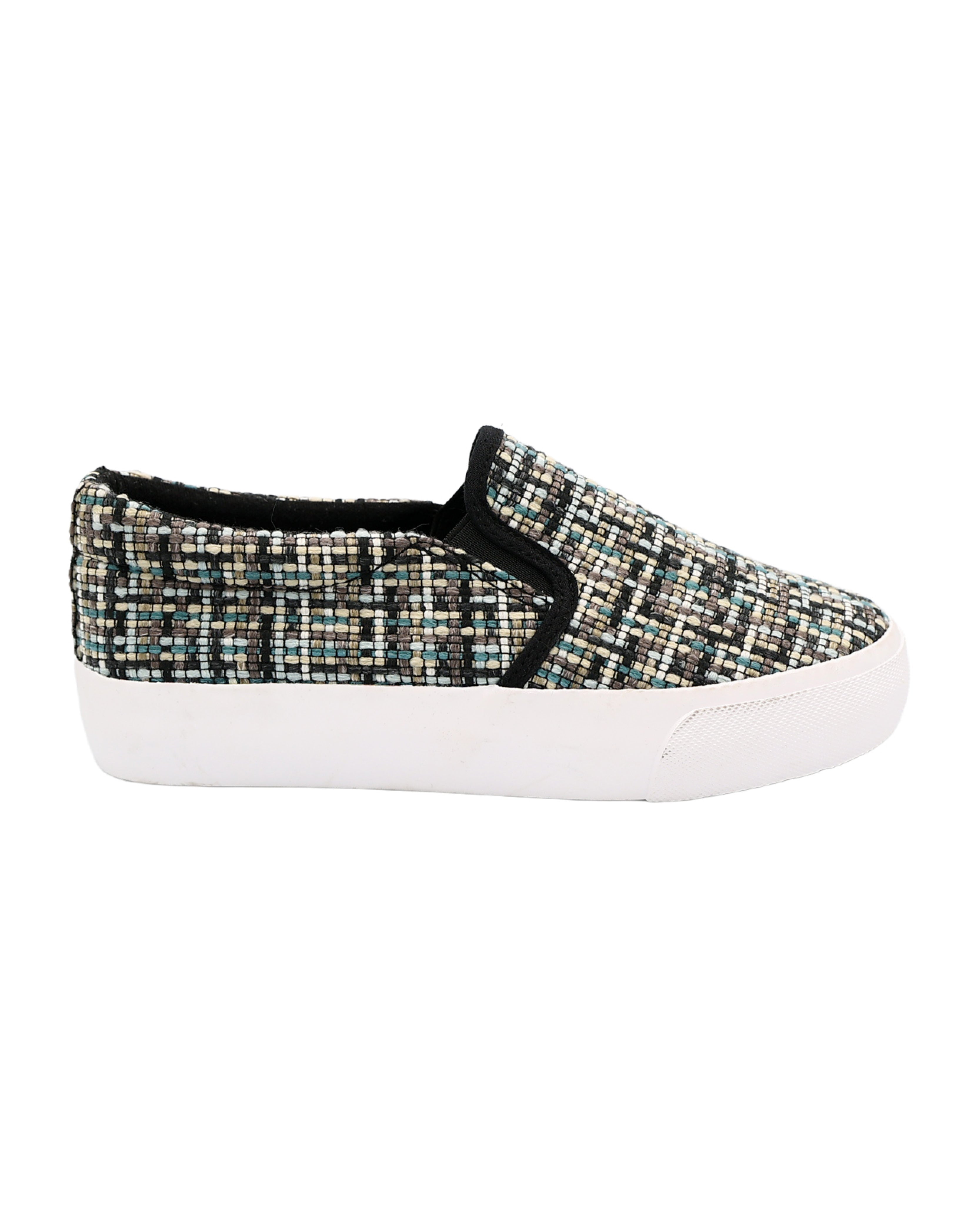 Grey Gusset Slip-On Sneaker