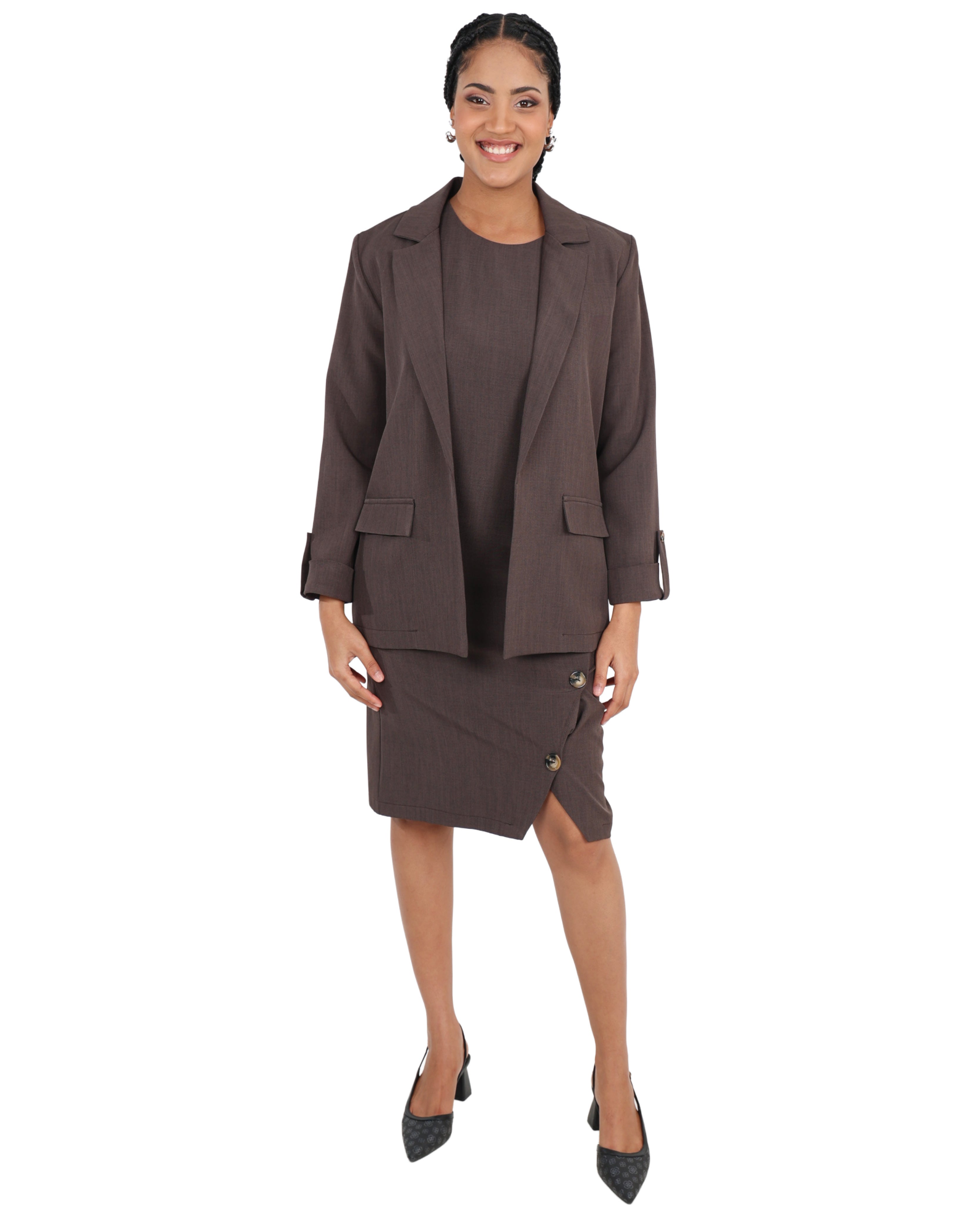 Turn Up Detail Formal Blazer