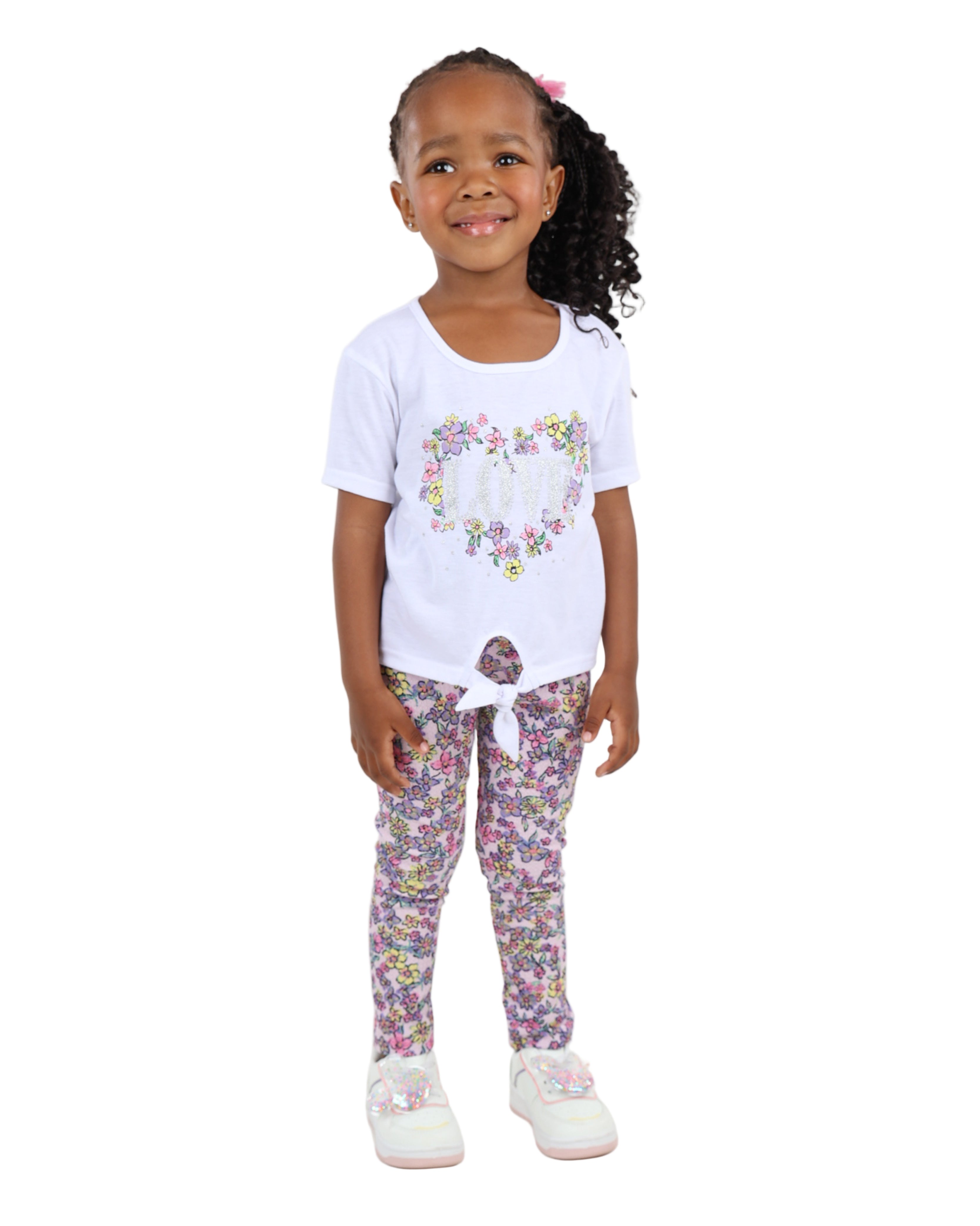 Floral Print Leggings Set