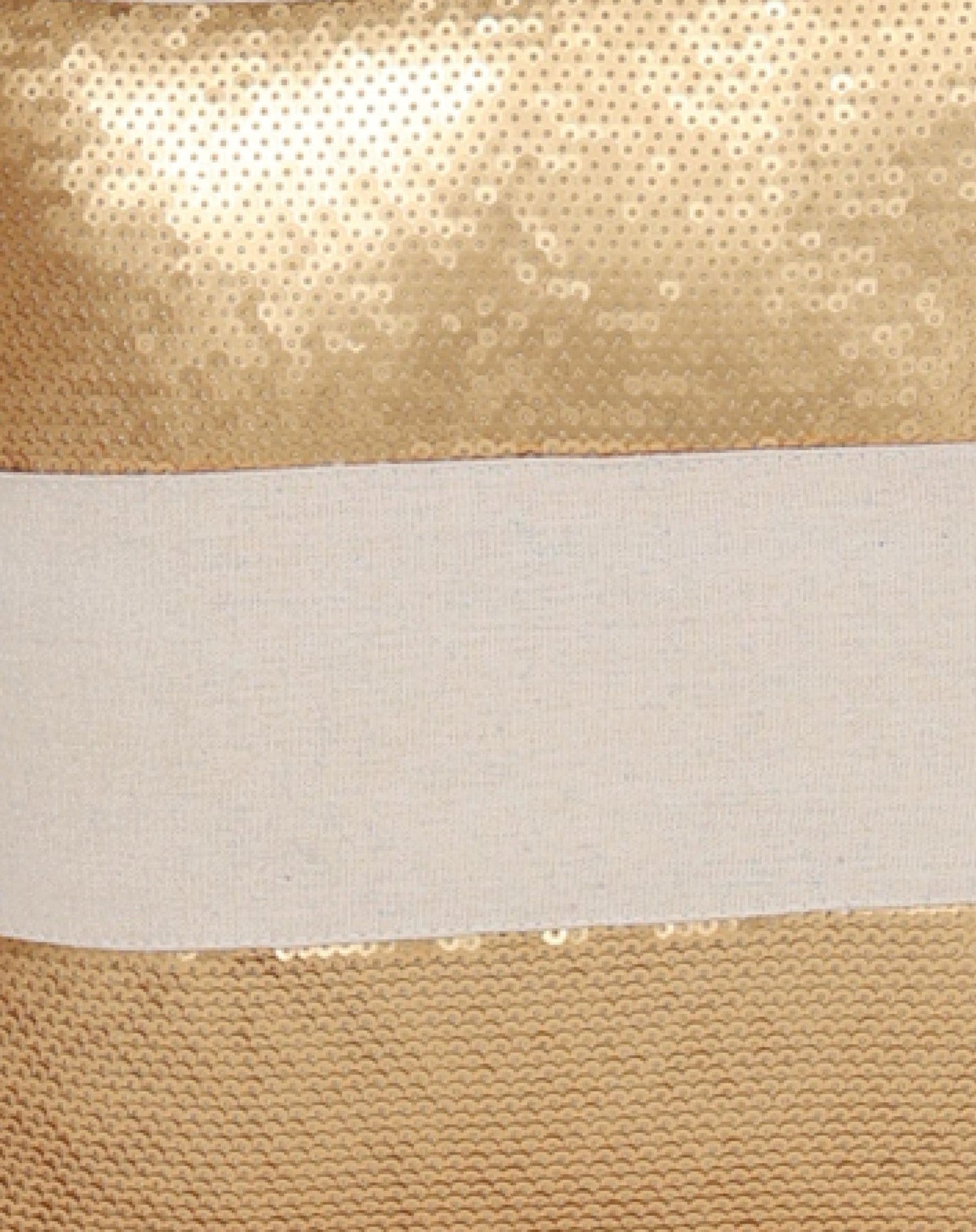 Gold Sequin Wide Stripe Scatter Cushion