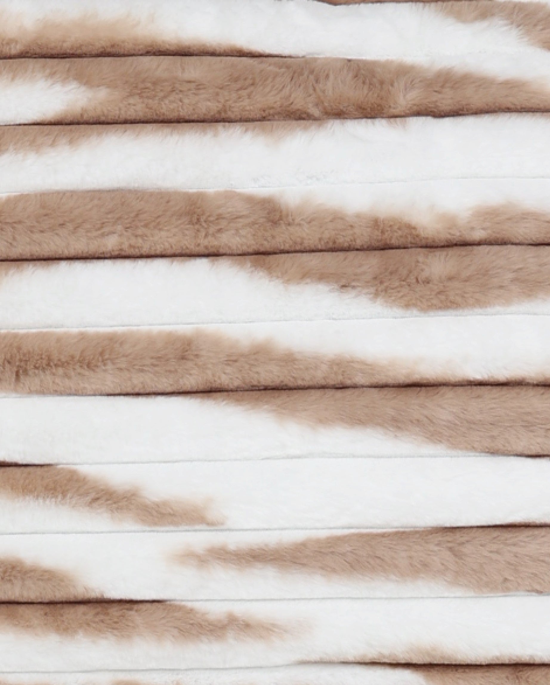 Natural Glacier Faux Fur Scatter Cushion