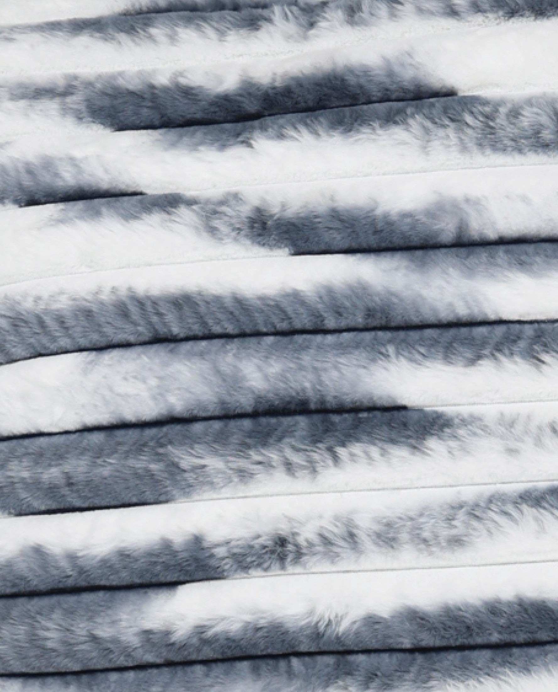 Grey Glacier Faux Fur Scatter Cushion