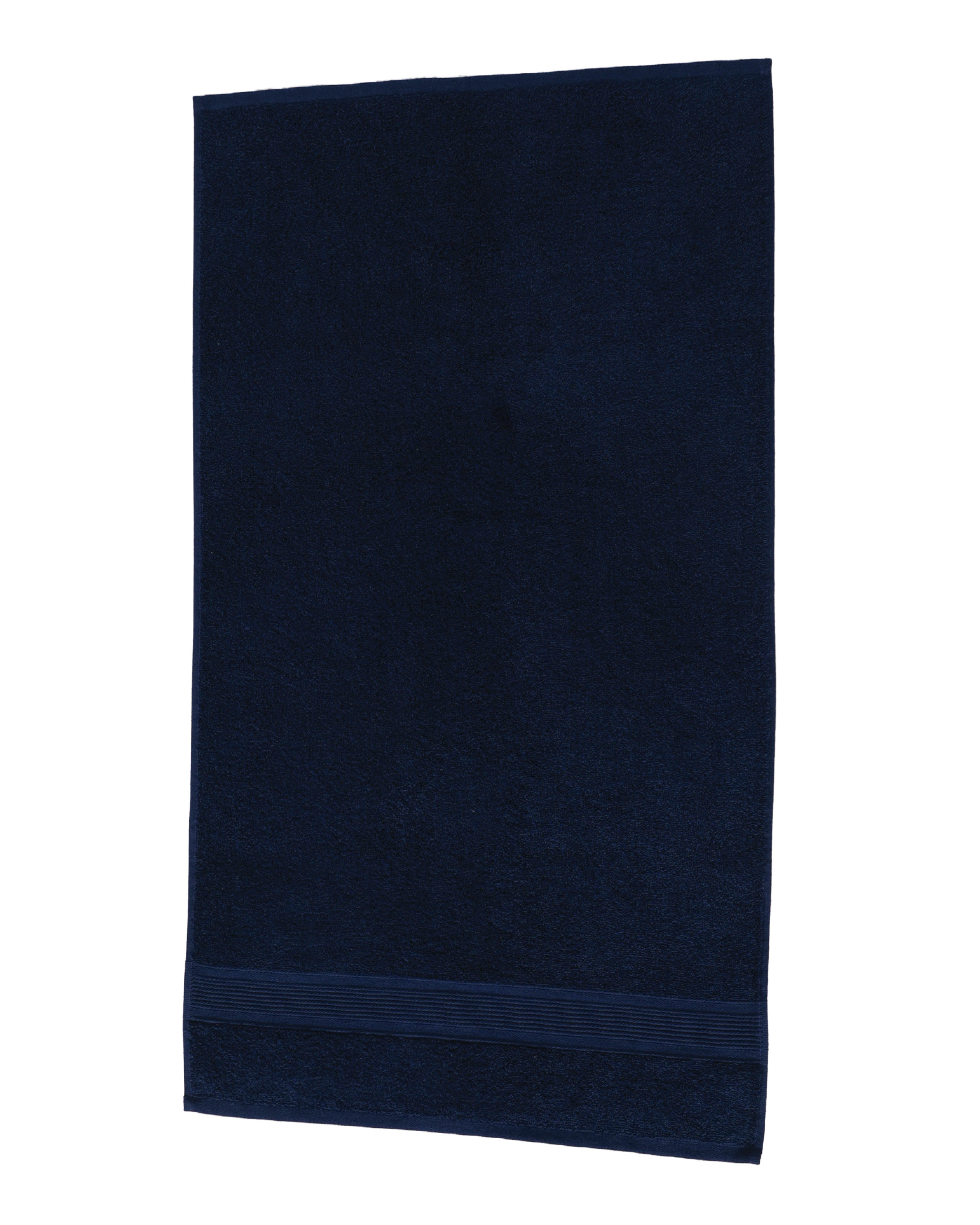 Navy Amari Cotton Bath Towel