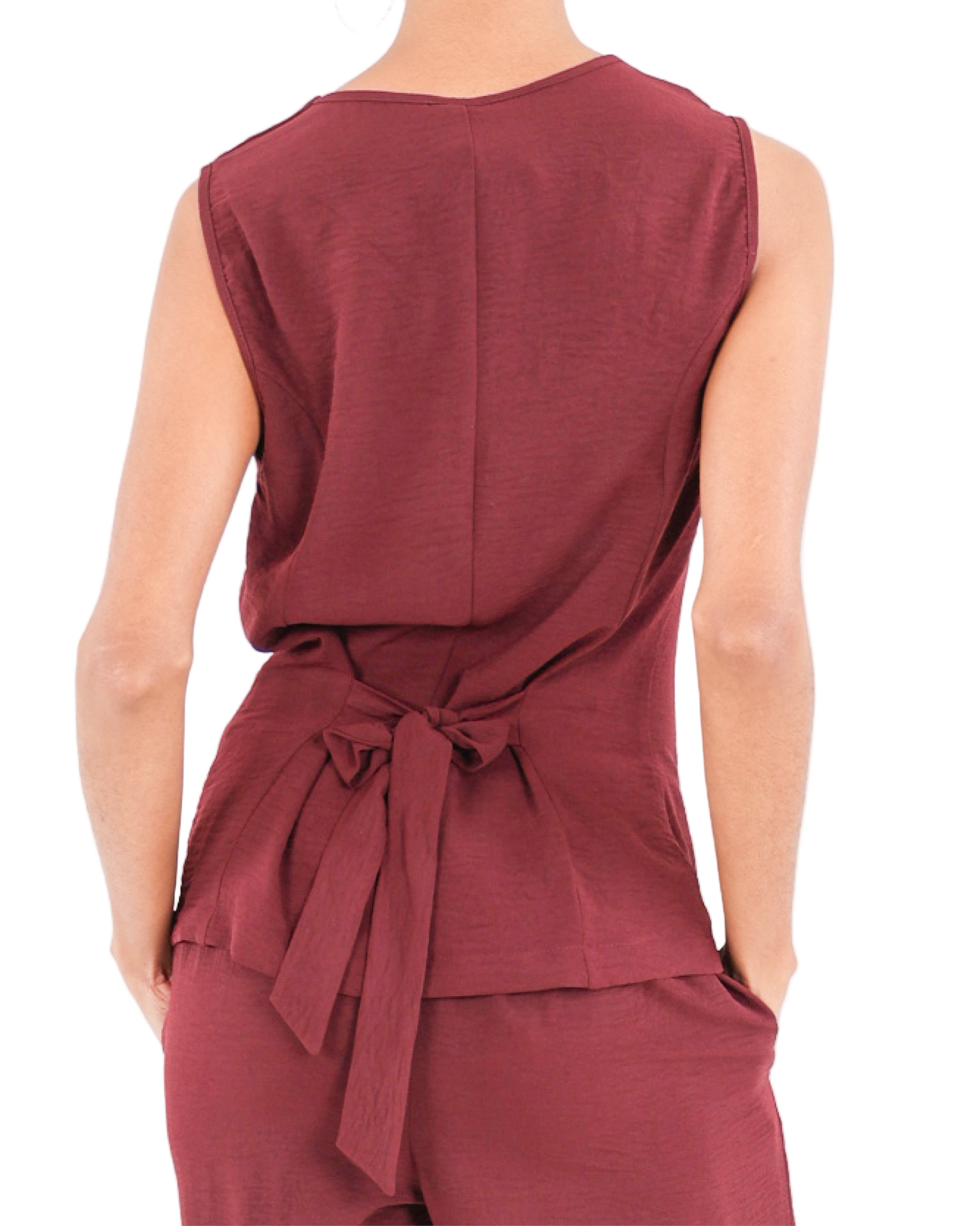 Sleeveless Button Up Waistcoat
