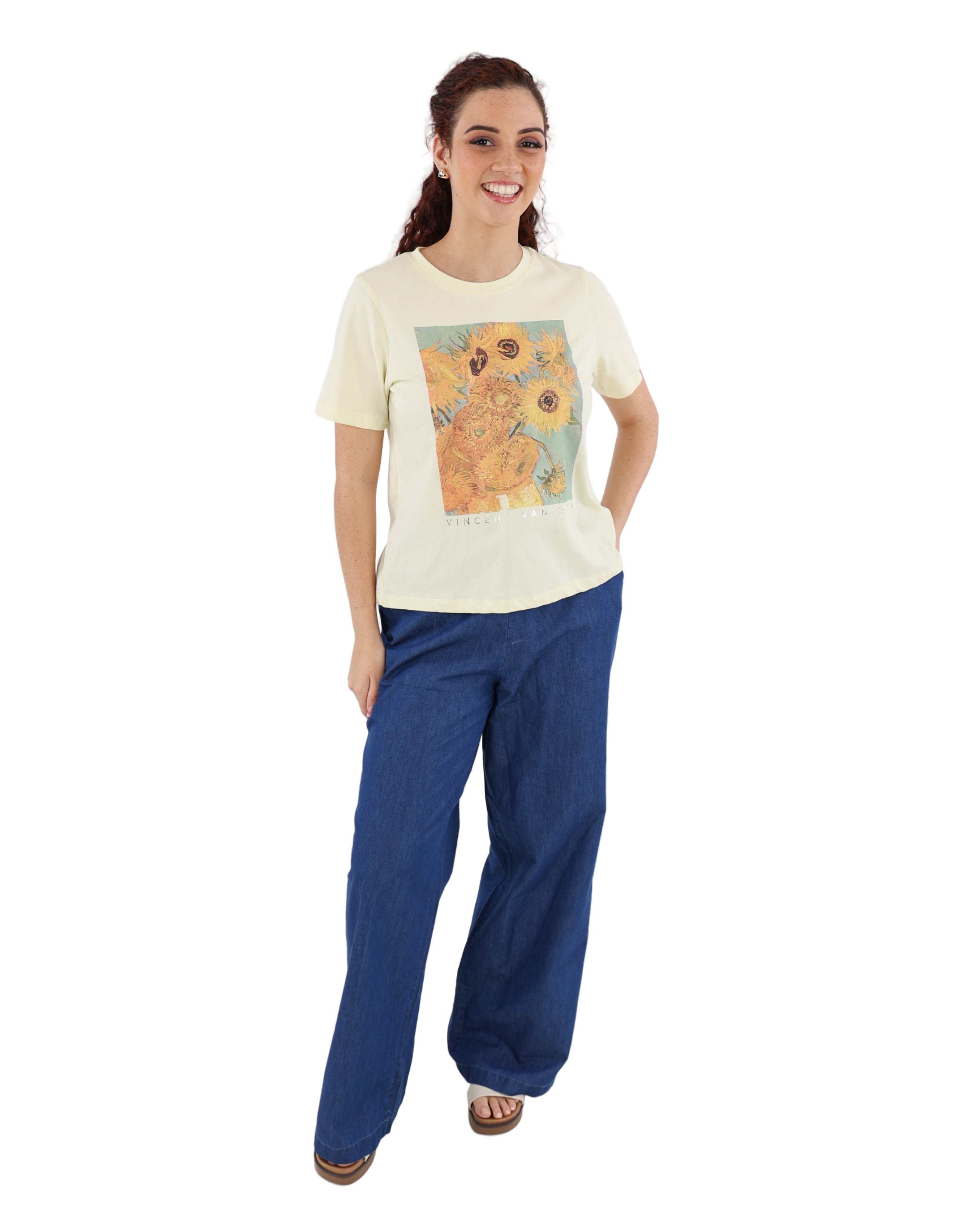 Sunflower Graphic Print Short Sleeve T-Shirt